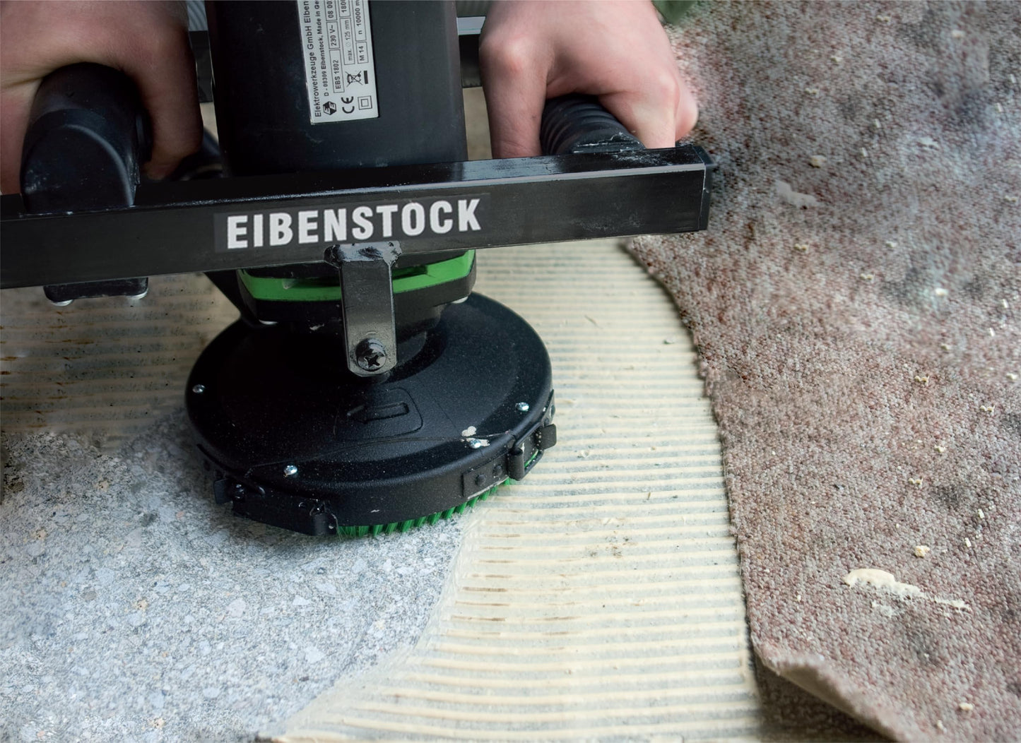 CS Unitec | EBS 1802.1 | 5" Heavy-Duty Concrete Surface Grinder with Dust Extraction for Removing Paint, Epoxy, Glue, and other Coatings. Low Vibration, 16 Amp, 10,000 RPM – Made in Germany