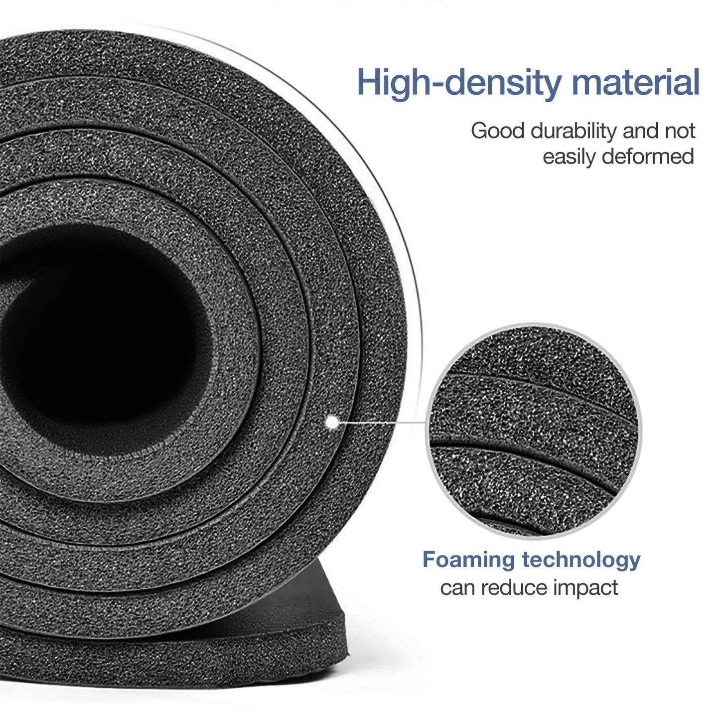 Gruper Thick Yoga Mat Non Slip, Large Size 72" L x 32" W x 0.6" TH, Premium Exercise & Fitness Mat with Carrying Strap and Bag, Workout Mats for Home (Black, 72 * 24 * 0.4 Inches)