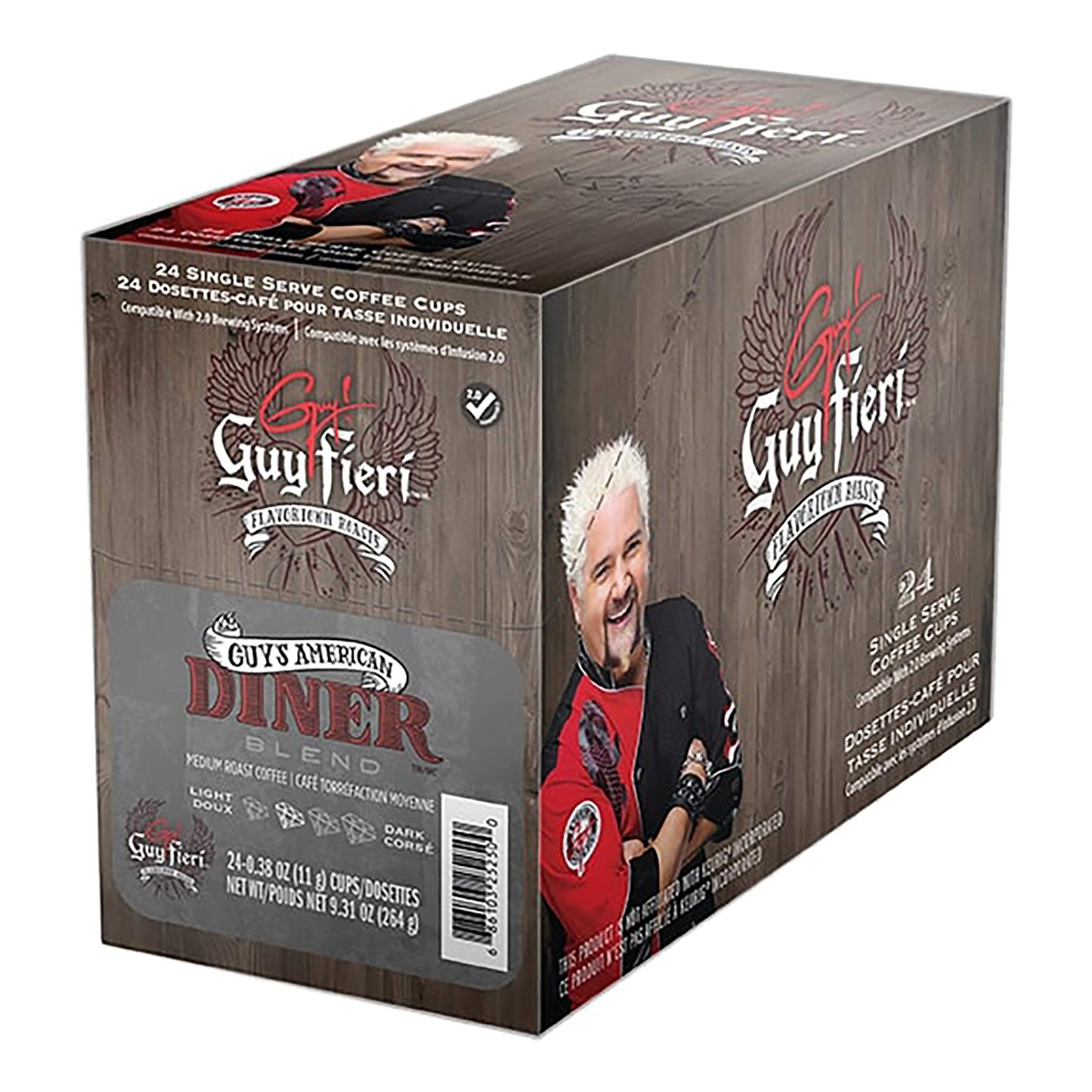 Guy Fieri Flavortown Roasts Coffee Pods, American Diner Blend, Medium Roast Coffee, Single Serve Coffee for Keurig K Cup Machines, 24 Count…