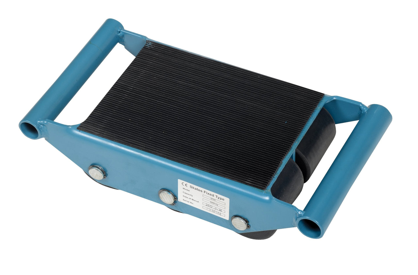 Vestil FMS-6 Steel Fixed Machinery Skates 16-1/4 In. x 8-1/2 In. x 4 In. 12,000 Lb. Capacity Blue