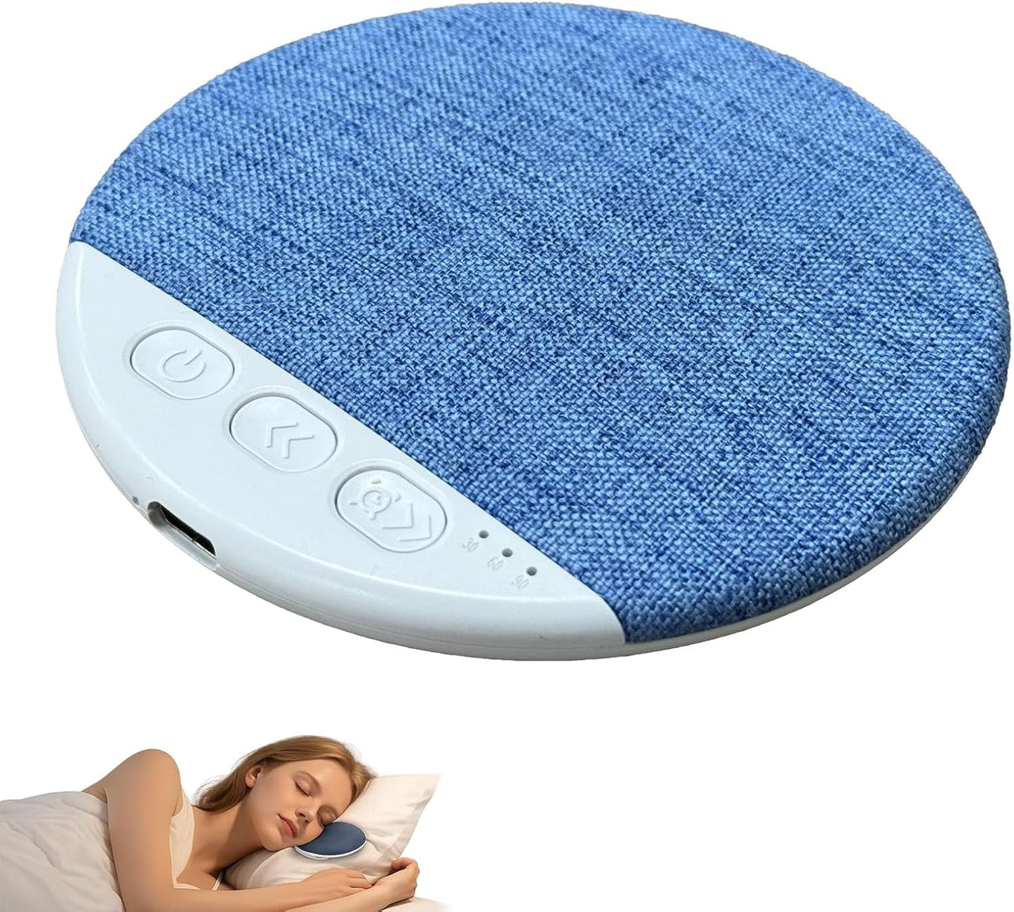 Generic Bluetooth Pillow Speaker for Sleeping, Under Pillow Speaker with White Noise & Timer, Private Sleep Aid
