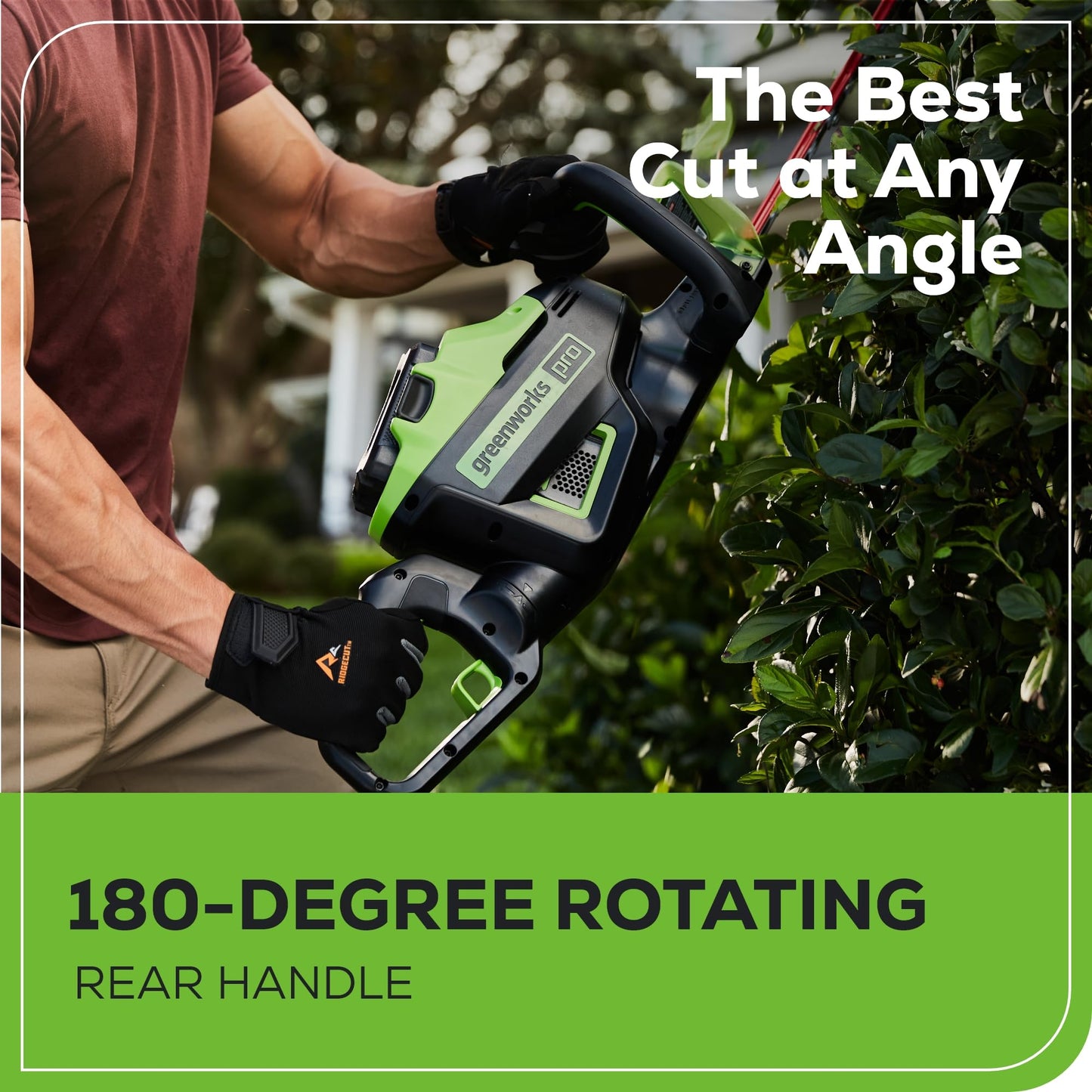 Greenworks 60V 26" Brushless Cordless Battery-Powered Hedge Trimmer, 2.0Ah Battery and Charger Included