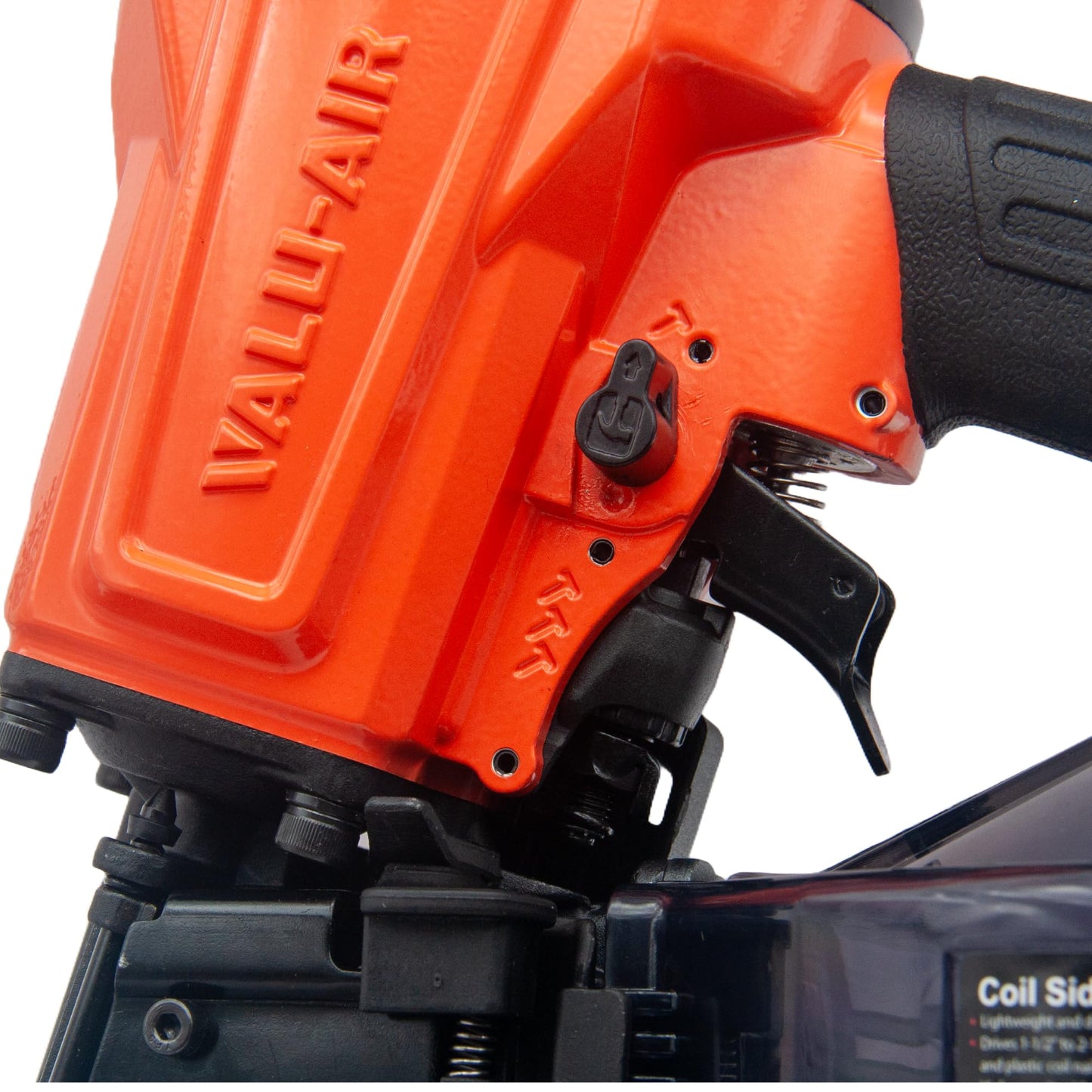 Valu-Air CN65V 15-Degree Pneumatic Coil Siding Fencing Nailer - 1-1/2-inch to 2-1/2-Inch for Siding, Fiber Cement, Fencing, Cedar Shake and Soffit Applications