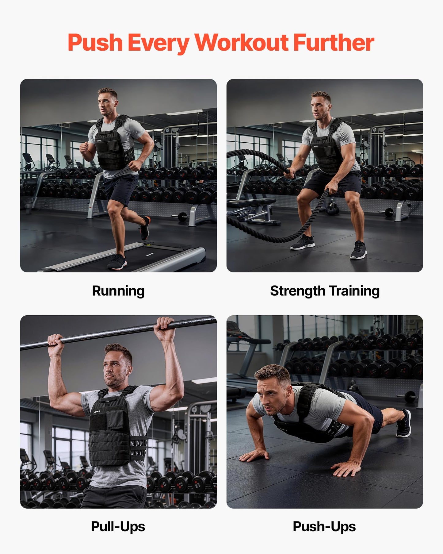 VEVOR Curved Weight Vest Plates, 5.75 LB Pairs, Premium Steel Tactical Weighted Plates for Vest, Ergonomic Design, for Strength Endurance Training, Running, Jogging, Fitness, Heavy Workouts