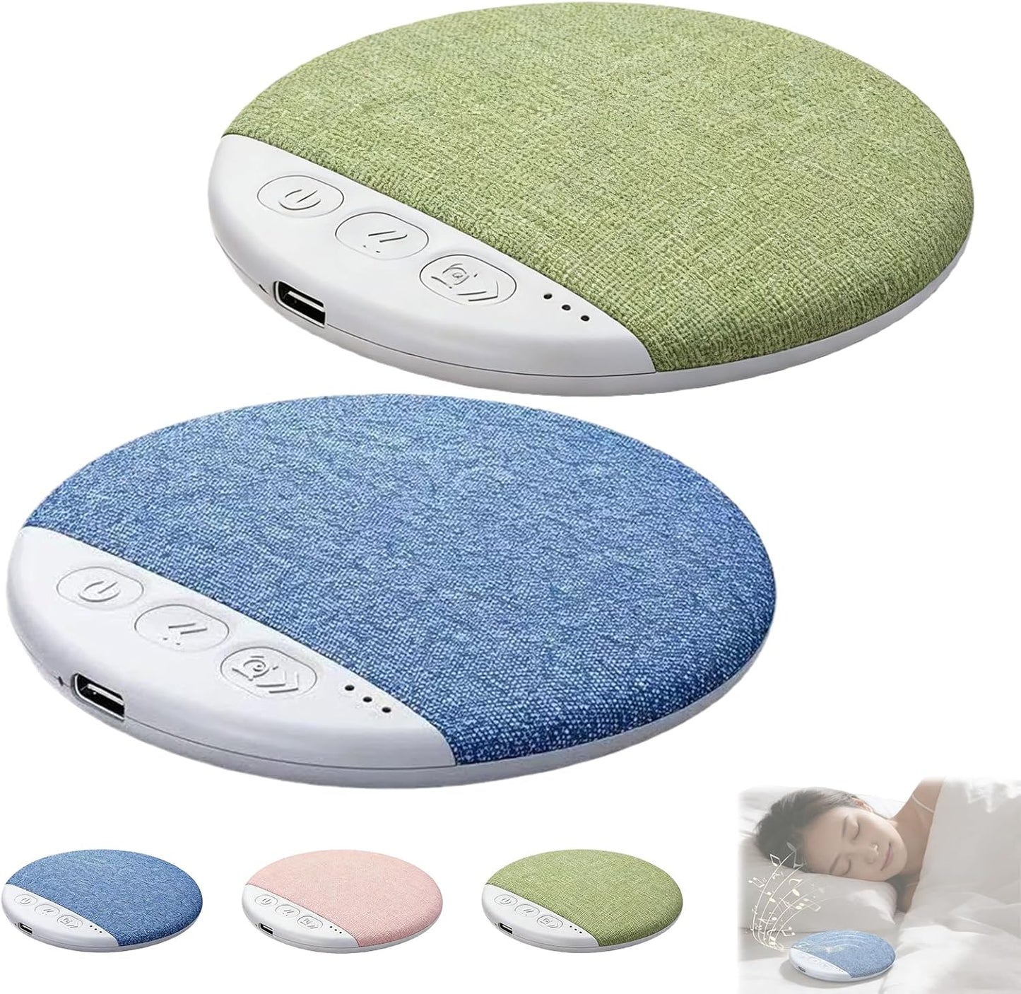 5.4 Bluetooth Pillow Speaker for Sleeping, Under Pillow Speaker Bluetooth with White Noise, Ultra Slim Blue-Tooth
