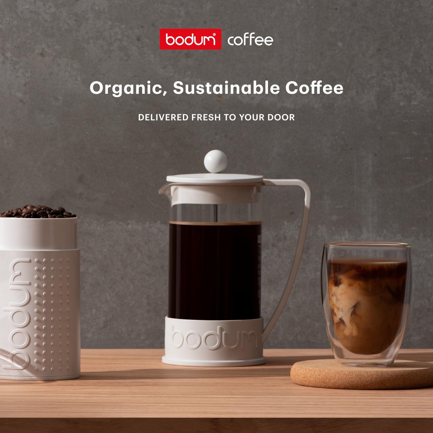 Bodum Roasting Brazil Coffee, Whole Bean, 12oz (340g) - Roasted in Denmark