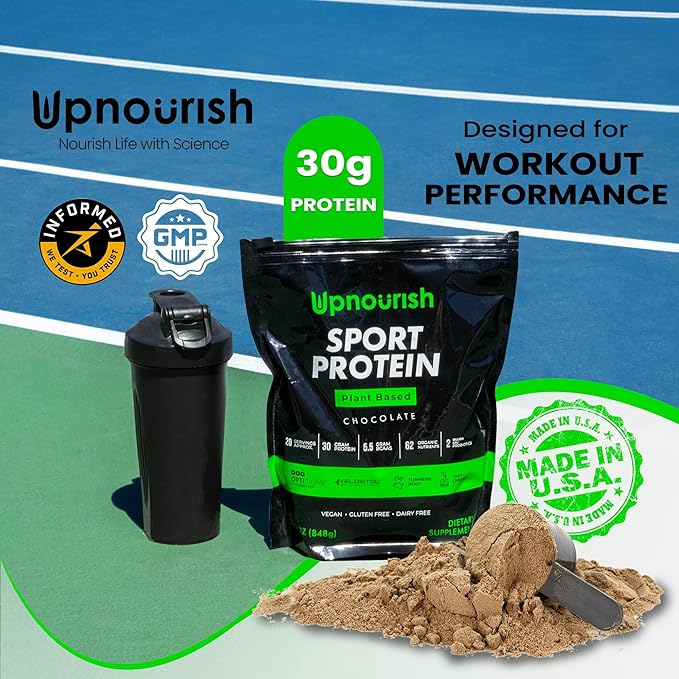 Vegan Sport Protein Powder Chocolate 20 servings ??30g Plant Based Protein, VELOSITOL, BCAAs, Organic Greens & Fruits, Probiotics, Tart Cherry for Post Workout Recovery, Inform Sports Certified Keto