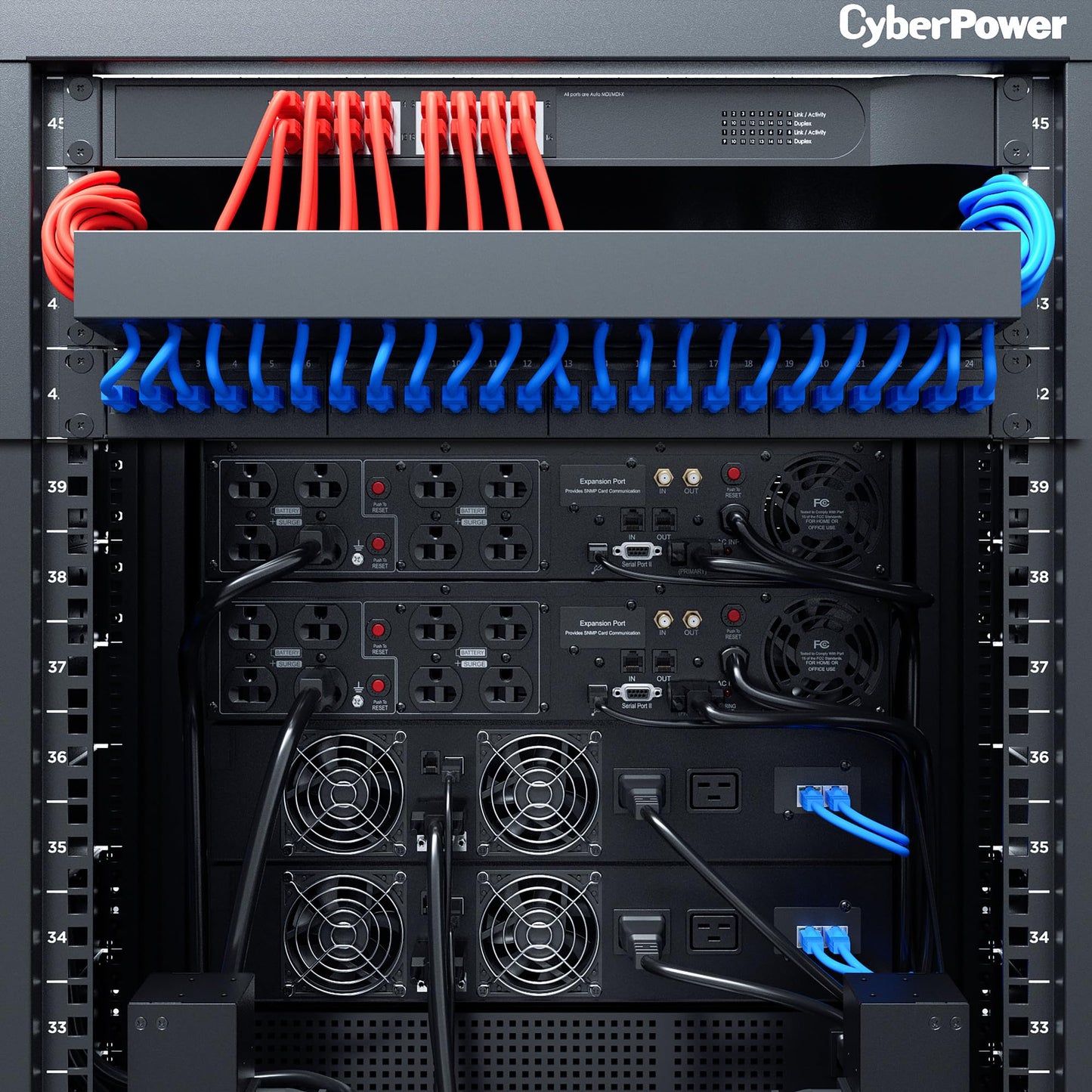 CyberPower OR2200LCDRT2U Smart App LCD UPS Battery Backup and Surge Protector, 2000VA/1320W, 8 Outlets, AVR, 2U Rack/Tower, UL Certified