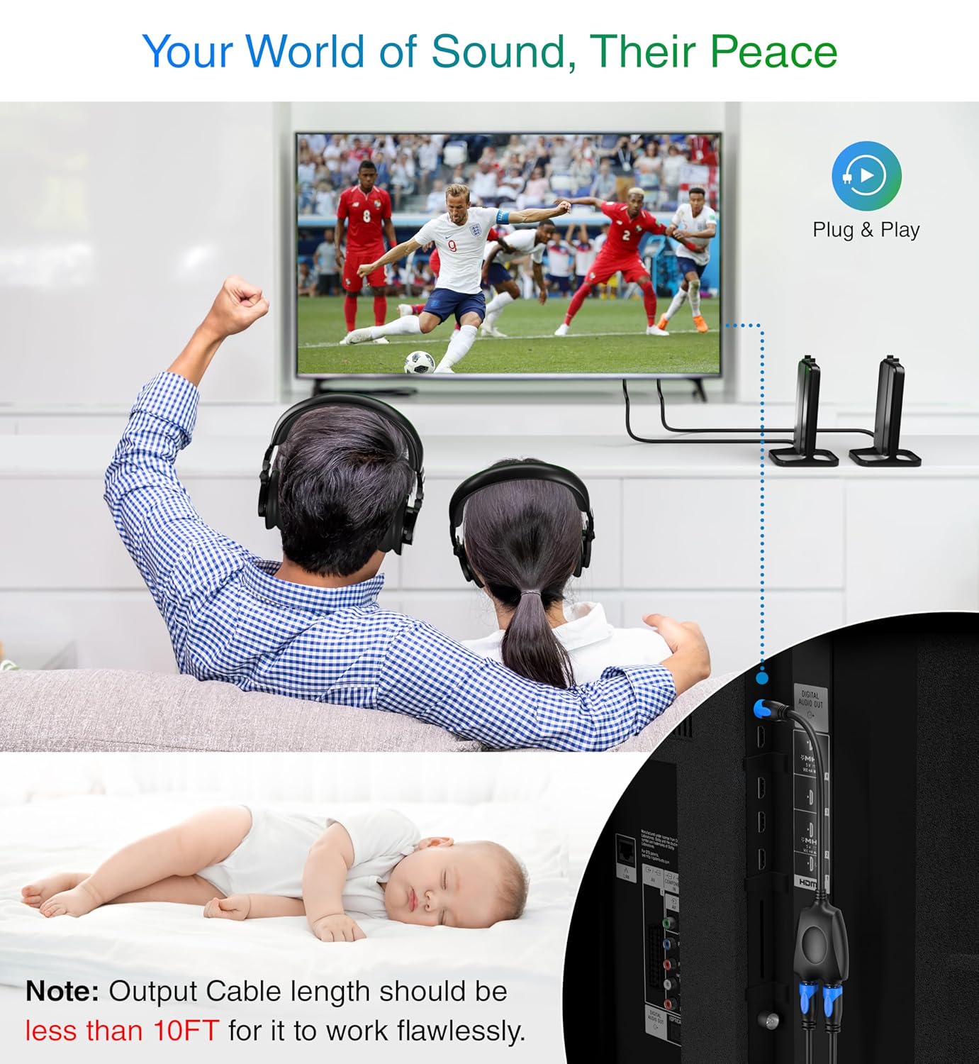 1x2 (1 2 LPCM2.0, Dolby 5.1)- BlueRigger Digital Optical Audio Splitter in Out Unidirectional Toslink Splitter, Support