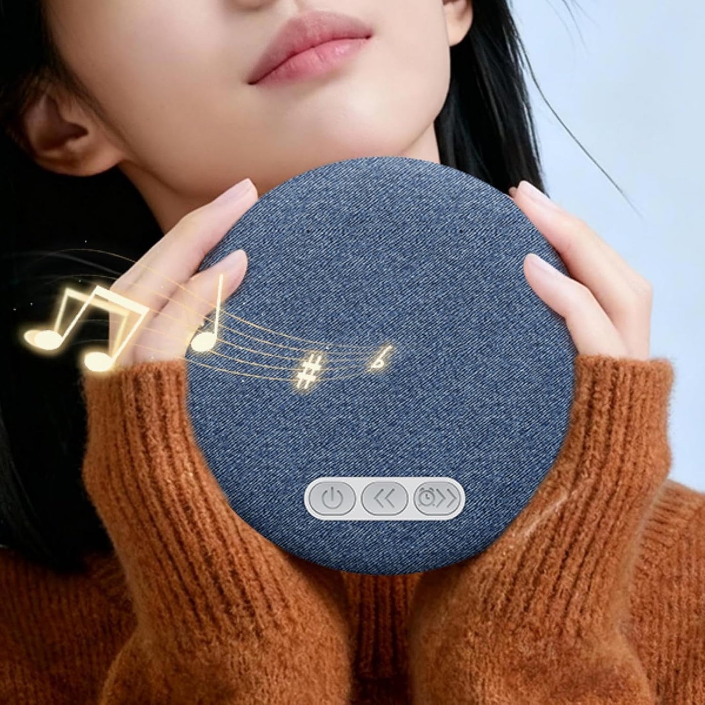 5.4 Hi-Fi Bluetooth Pillow Speaker, Ultra-Thin Under Pillow Sleep Speaker with White Noise & Sleep Timer, Perfect
