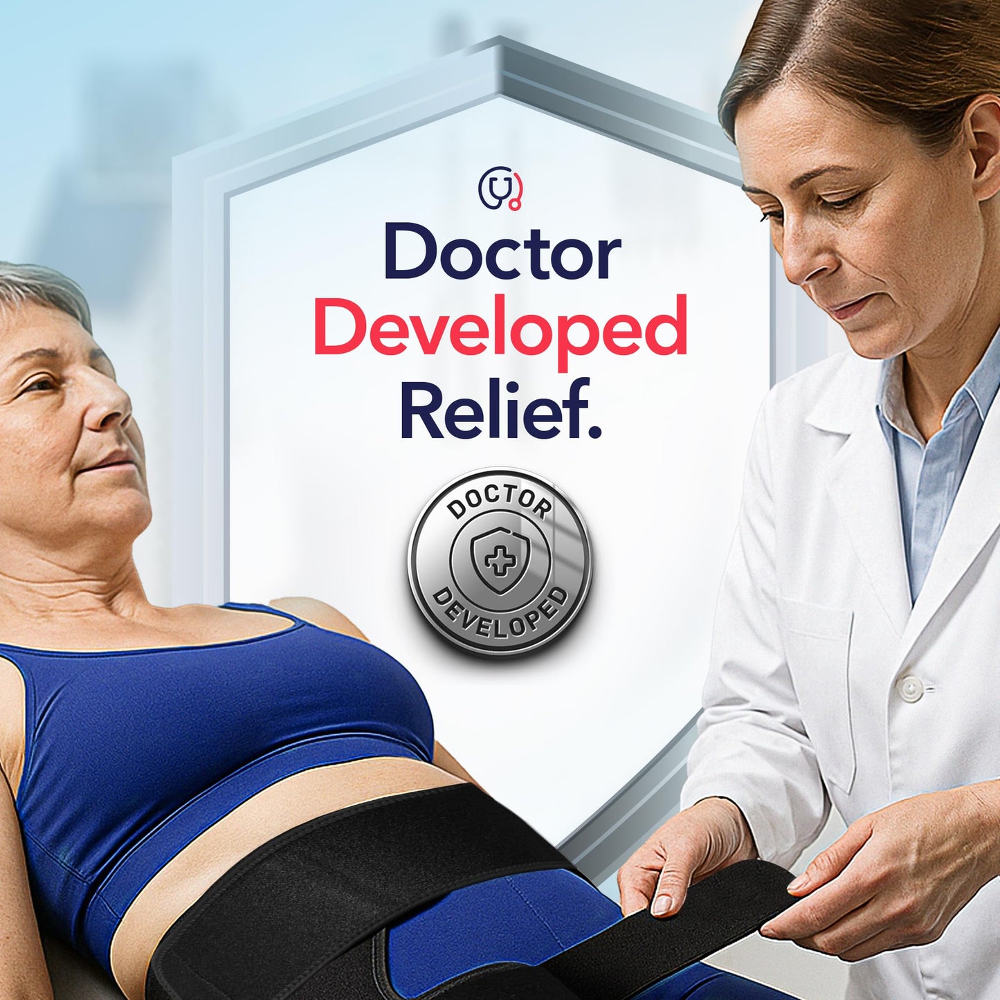 Doctor-Developed Hip Brace , Advanced Groin Compression Wrap for Sports & Leisure Goals, Sciatica Pain Relief Devices for Joint Injuries, hamstring brace, Hip Pain, Bursitis & Post-Surgery Recovery (BLK, L/XL)
