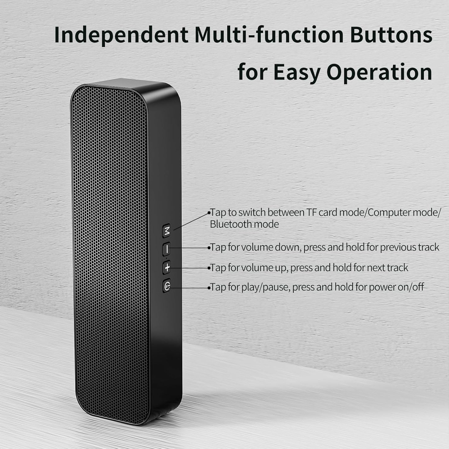KASOHQEE 3.5mm USB Computer Speakers,Pc Speakers for Desktop,Stereo Sound & Rich Bass,with Aux-in,Bluetooth,TF Card