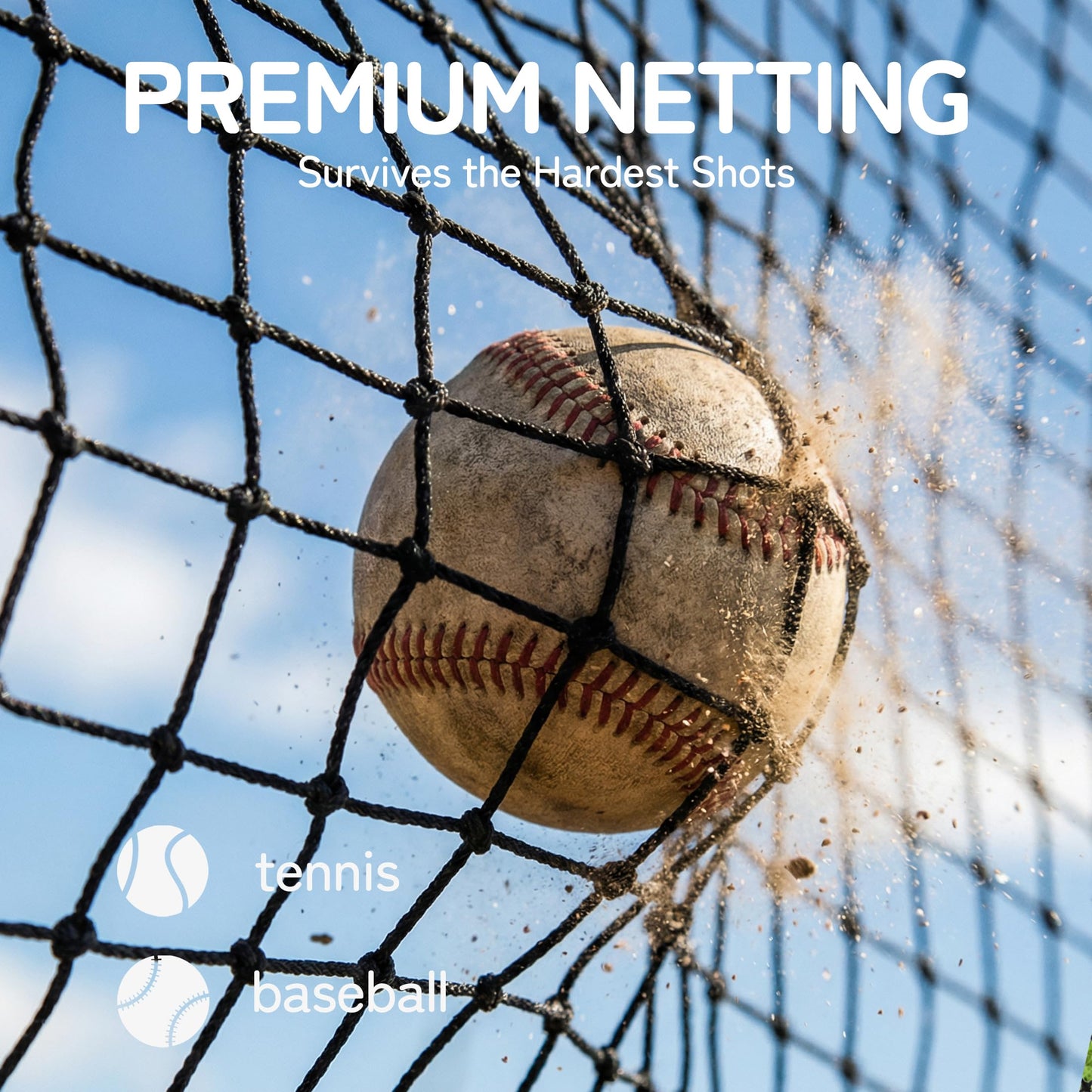 MR 40FT Batting Cage, Baseball Softball Hitting Cage Net and Frame, Heavy Duty Baseball Softball Training Equipment, Framed Batting Cage Complete Package for Hitting and Pitching Practice, Black