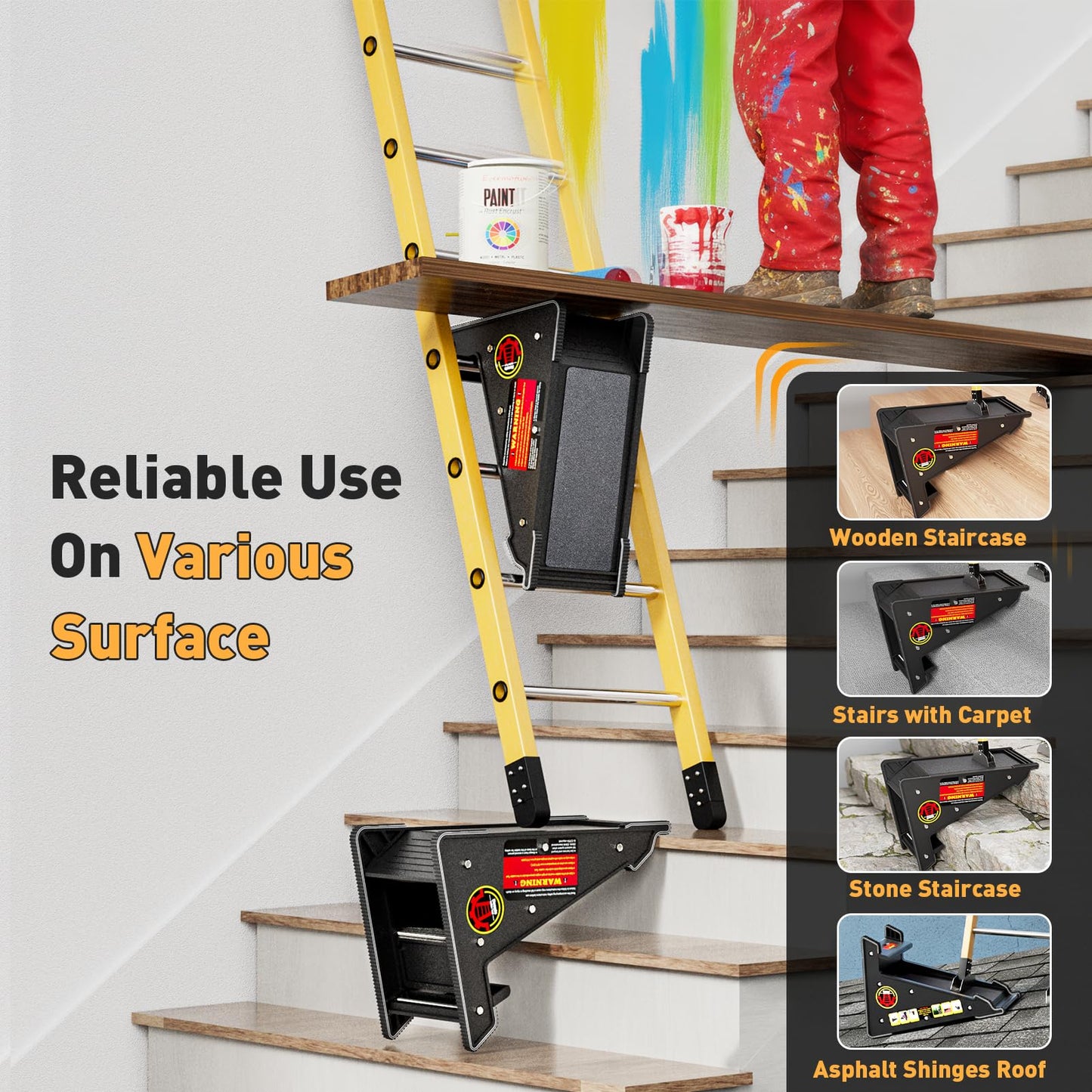 Ladder Leveler,Roof Leveler Tool, Ladder Stabilizer,Roof Leveling Tool,Stable Platform for Uneven Surface