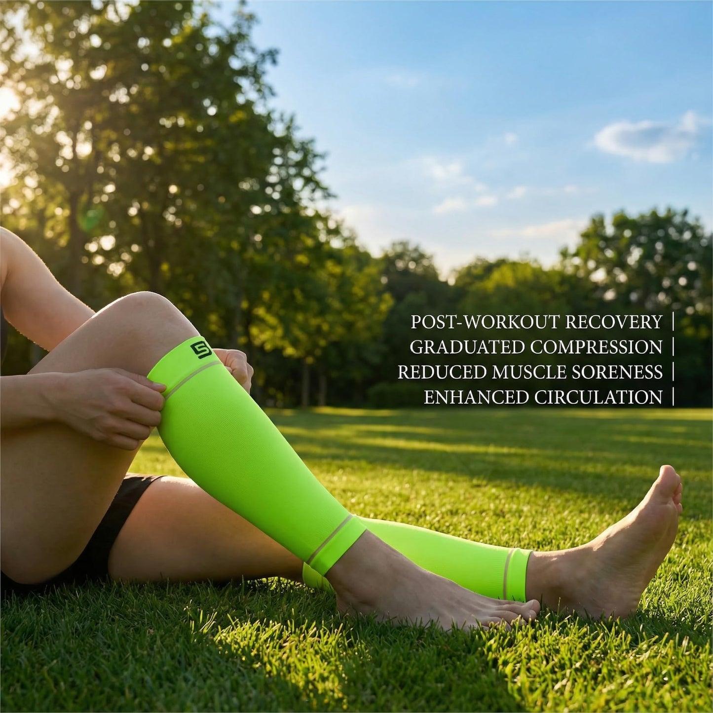 NMK Calf Compression Sleeve for Kids Moisture-Wicking Leg Comfort for Running Sports & Active Daily Wear