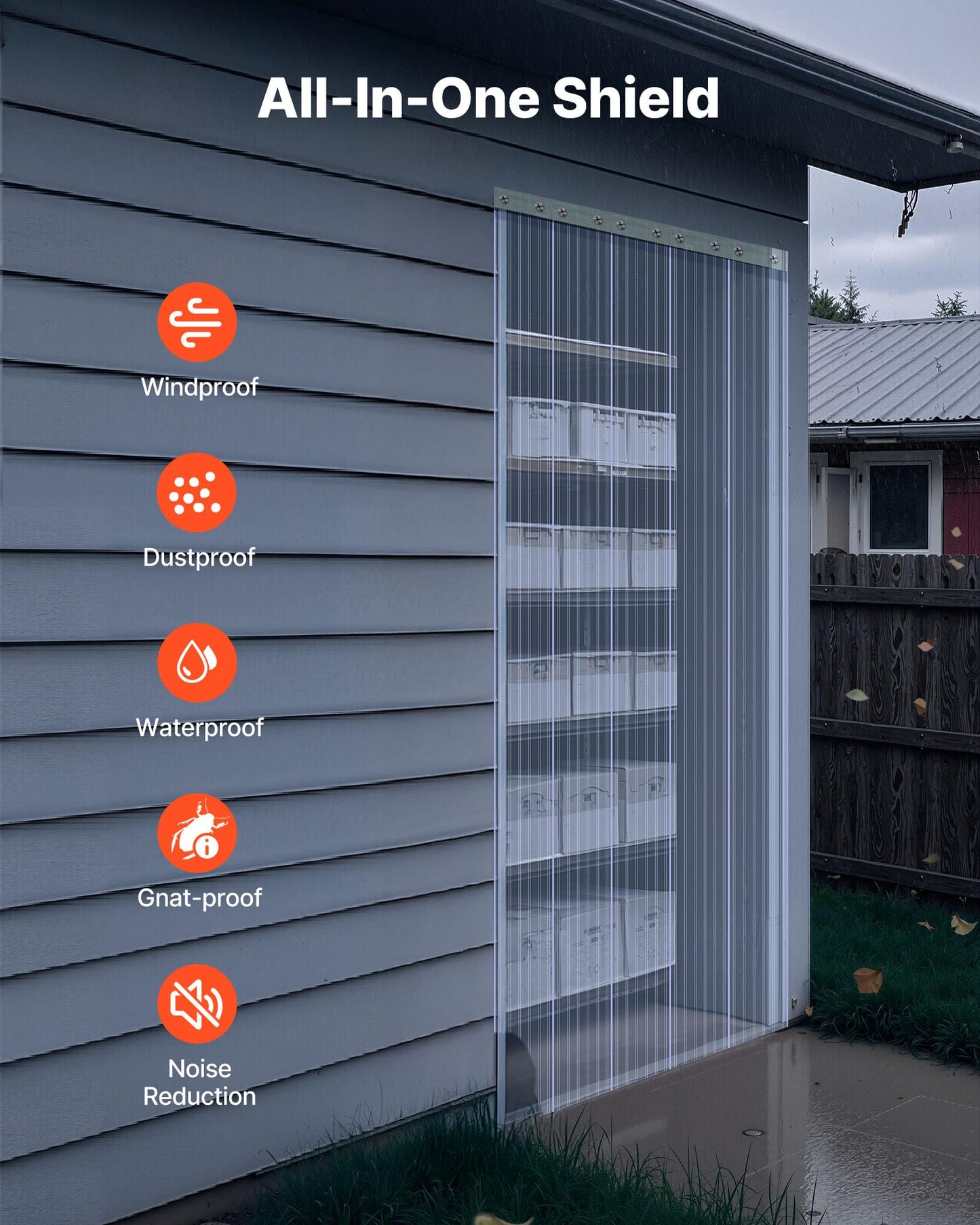 VEVOR Clear PVC Strip Curtain, 150 ft Length x 12 in Width, Ribbed Plastic Door Strip Bulk Roll, Walk in Freezer Cooler Curtain Strips for Doorways of Supermarket, Garage, Warehouse, Pet Animal House