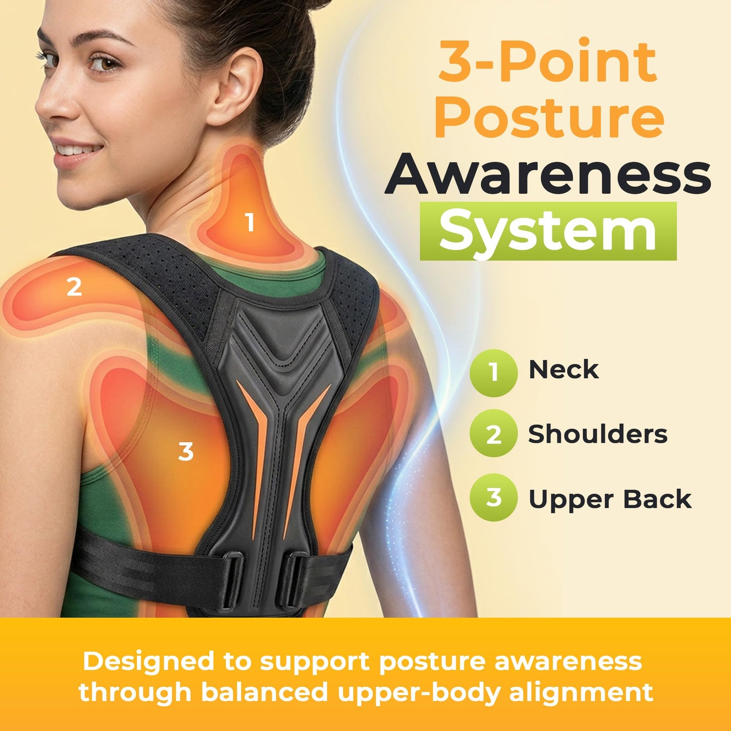 FELUVI Posture Corrector for Women & Men, Adjustable Back Straightener for Upper Back Support, Breathable Clavicle Brace, Soft Padded, Wear Under Clothes