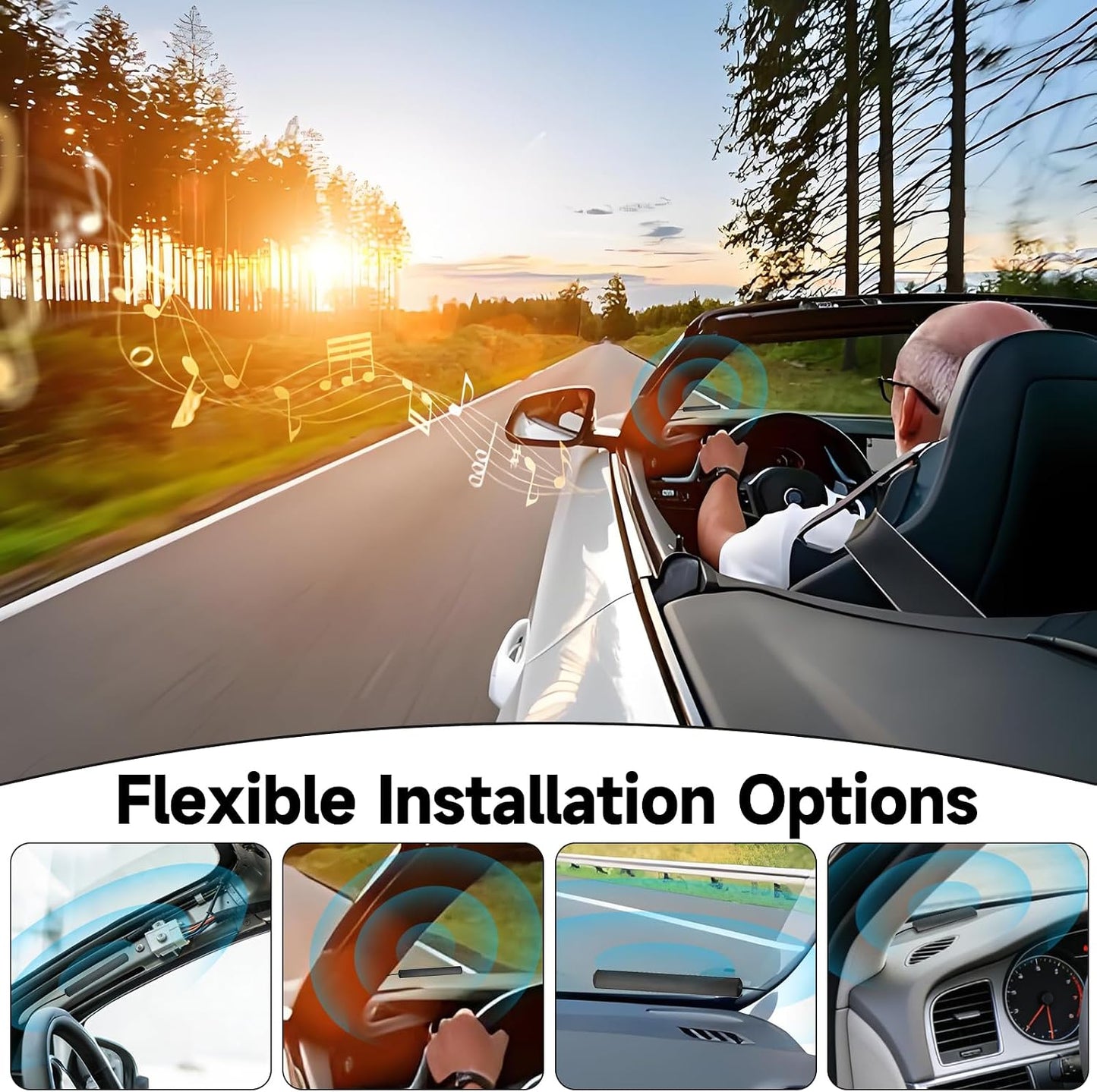 SZSAUTO 4G 2.4GHz Vehicle LTE WiFi Bluetooth Hidden Antenna Adhesive Mount Patch Antenna for Vehicle SUV Car Stereo