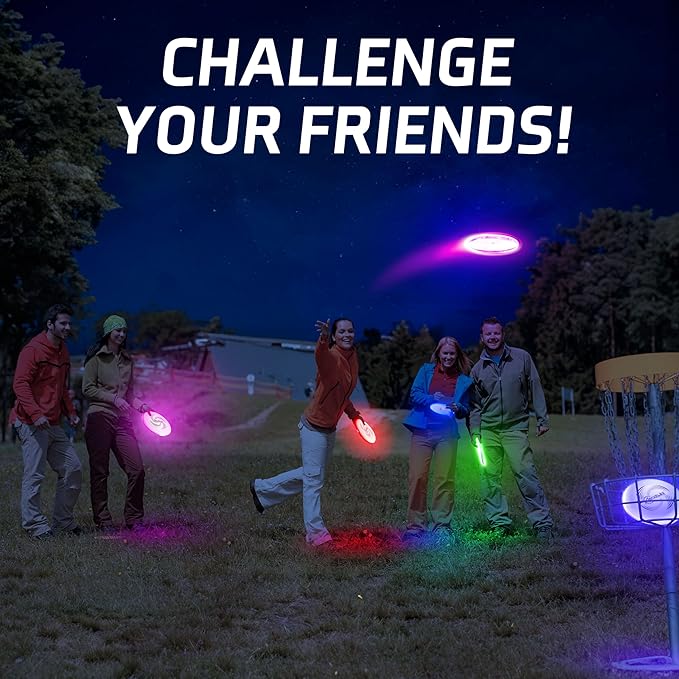 Glow in The Dark Flying Discs, Light Up | Sports Unique Gift, Professional Long & Precise Flights Very Bright