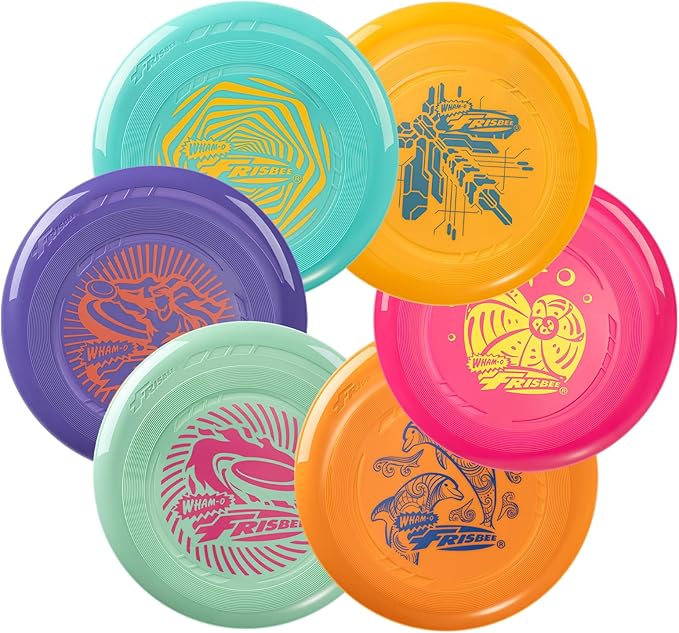 Wham-O Frisbee Go Flying Disc, 9 Inch Lightweight Sports Disc for Beginners Outdoor Beach Backyard Lawn Park Camping Family Activity Game - 70g