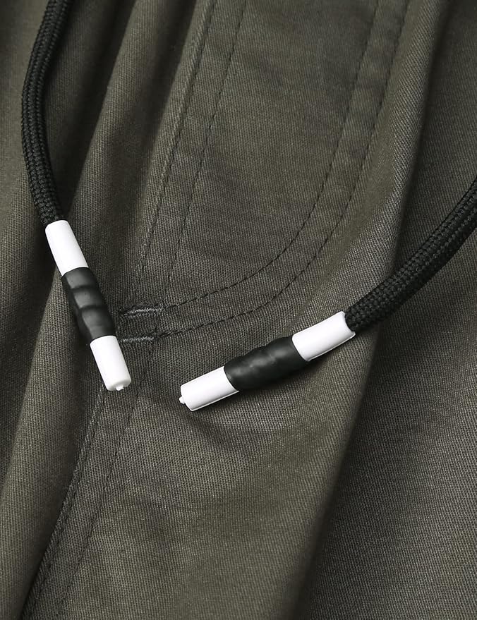 Men Joggers Chino Cargo Pants Hiking Outdoor Recreation Pants Twill Fitness Track Jogging Pants Casual Cotton Pants