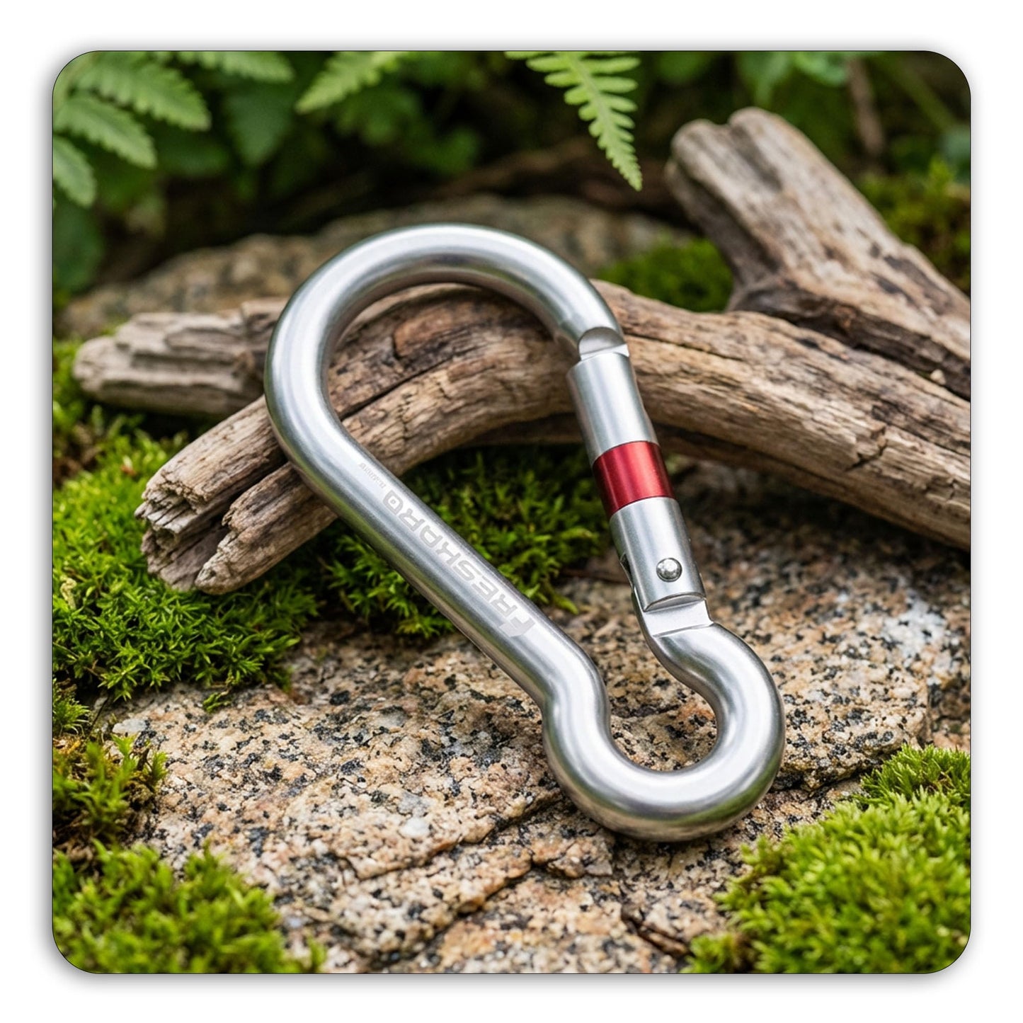 FresKaro Carabiner Clip, Heavy Duty Carabiners, Spring Snap Wire Gate Carbineers, Key and Keychain Karabiner 3inch, Strong Aluminum Caribiniers Hook, Fitness Accessories, Gourd Clips, 3Pack