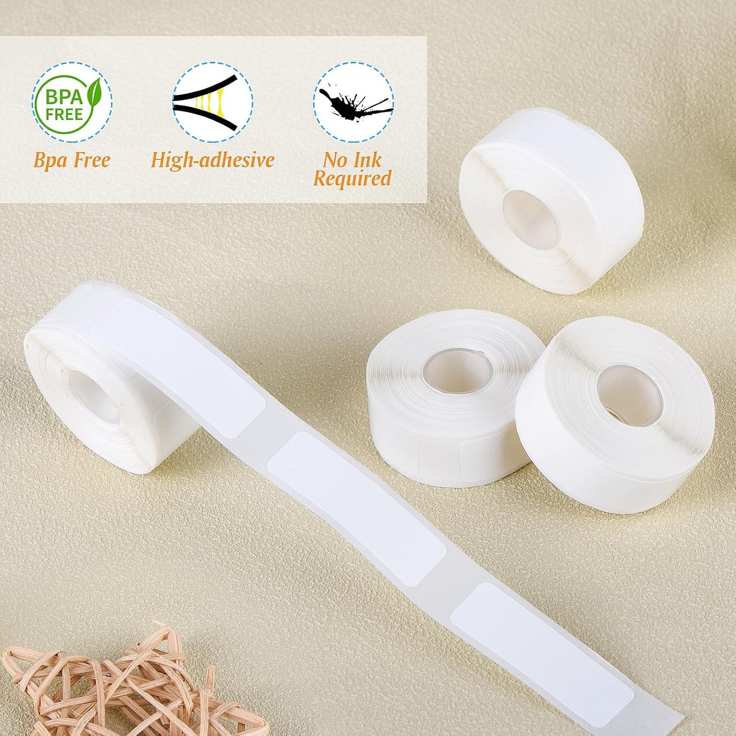 Carvoriy 6 D30, 960 12 40mm Rolls Label Maker Tapes for Phomemo Pcs x Thermal Labels Printer Sticker Paper