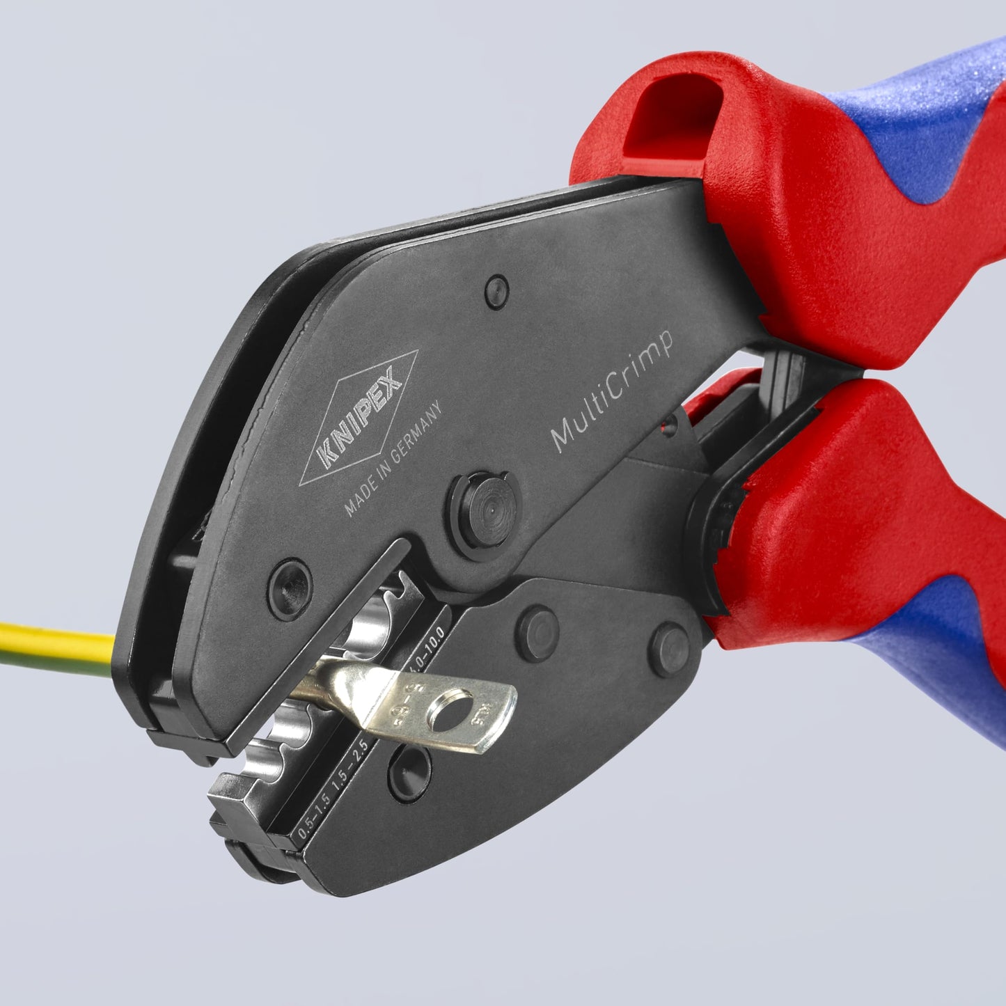 Knipex Tools 97 33 02 MultiCrimp Pliers and Quick Changer Magazine with 5-Interchangeable Crimping Dies