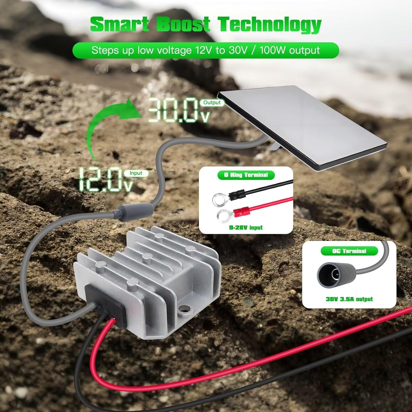 USonline911 2026 12V 30V 9-28V 3.5A New to Power Supply for Star-Link Mini, Waterproof DC Converter Adapter Cable