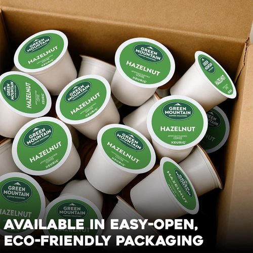 Green Mountain Coffee Roasters Hazelnut K-Cup Pods - Light Roast Coffee, 72 Count for Easy Brewing
