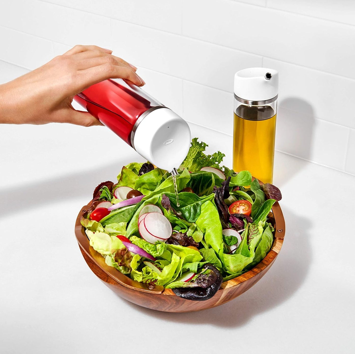 OXO Good Grips 12 Oz Precision Pour Glass Oil Dispenser - Effortless Control & Mess-Free Pouring