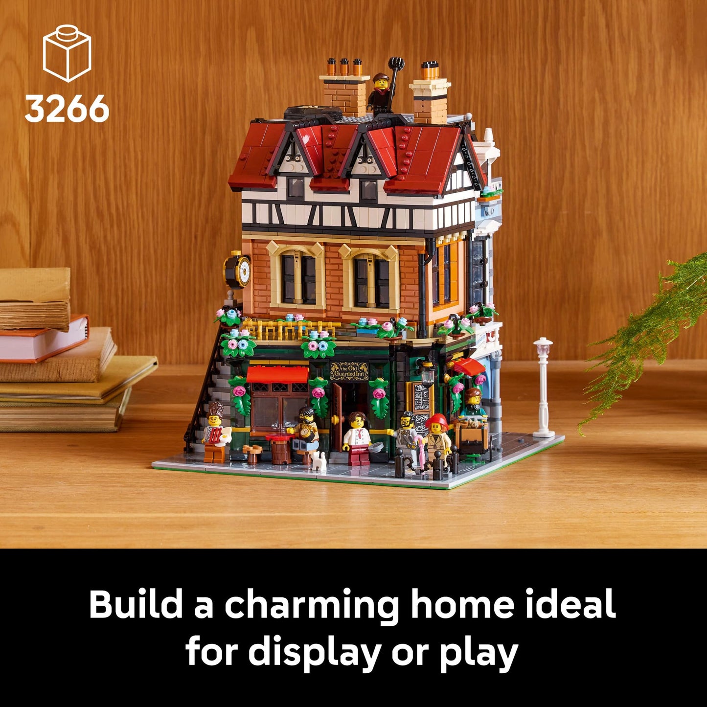 LEGO Icons Tudor Corner Building Set for Adults 18+ - DIY Miniature House Kit - Collectible Mini House Building Set for Men and Women - Crafting Gift for Adults - 10350