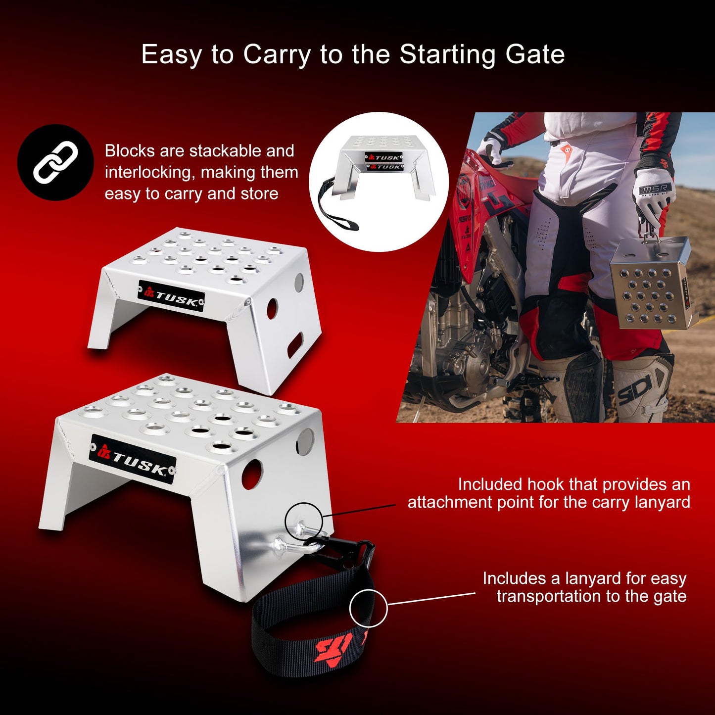 Tusk Moto Racing Starting Blocks (4")