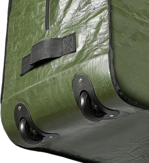HOMEST Christmas Tree Storage Bag - Fits 4.5-7 Ft Artificial Trees | Zippered, Reinforced Handles & Wheels, Green
