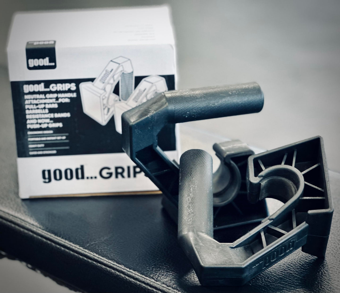 Goody Products Neutral Grip Pull Up Handles – Good..Grips Push Up Bars & Calisthenics Equipment for Doorway, Barbell & Floor Training, Portable Fitness Handles for Home Gym