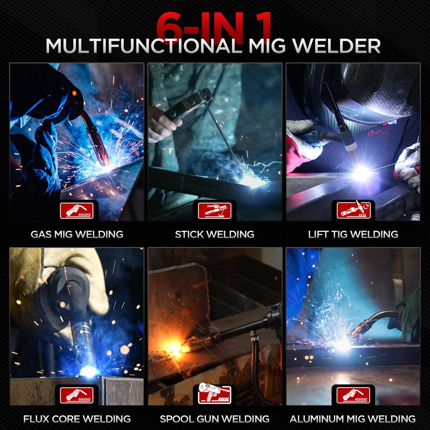 ANDELI 205A MIG Welder & 40Amp 20ft Welder Extension