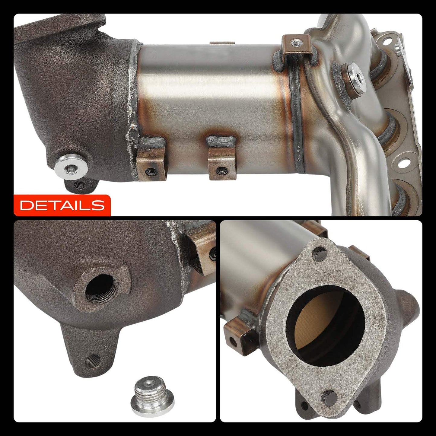 A-Premium Catalytic Converter Kit Direct-Fit Compatible with Hyundai Elantra 2011-2016, Elantra Coupe 2013, Elantra GT 2013 & Kia Forte 2013-2016, 1.8L 2.0L, EPA Compliant