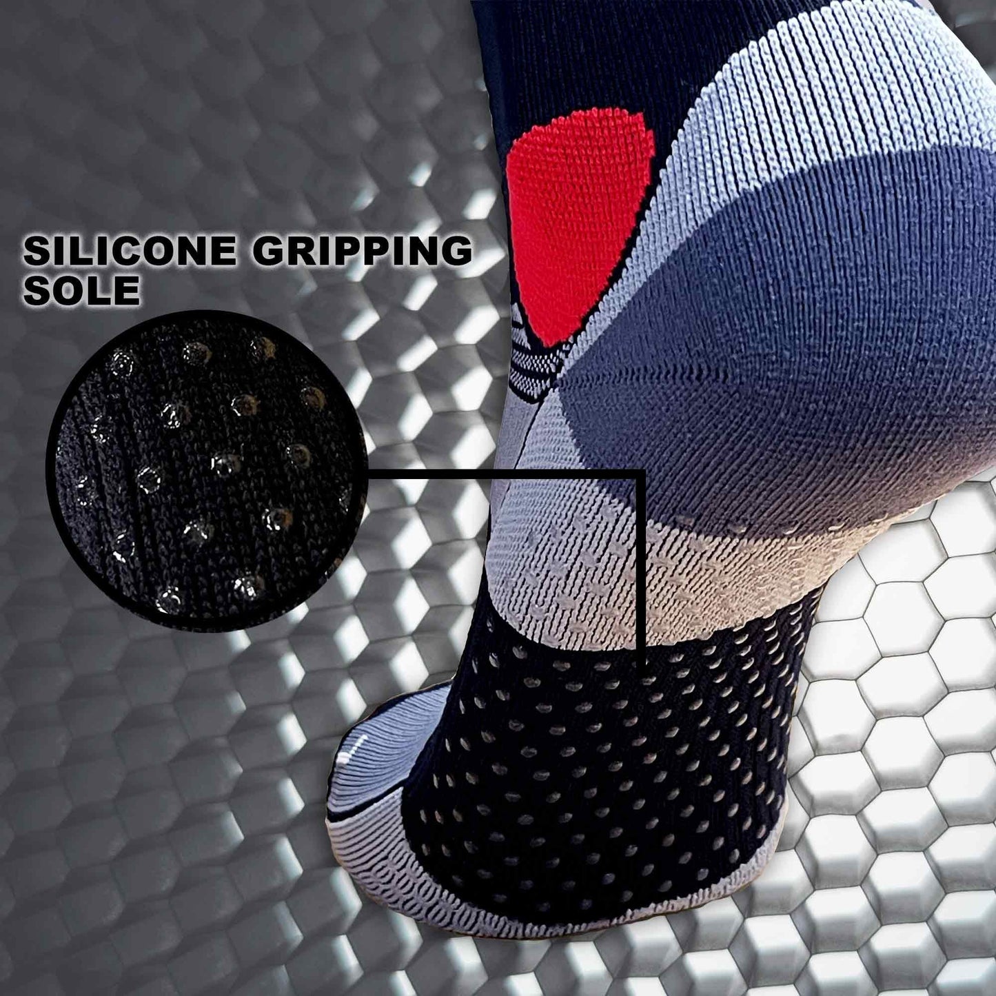 Pure Athlete Lifting Socks- Weightlifting Shin Guards, Deadlift Protector Compression Sock for Cross Training & Weightlift (Black/Grey, X-Large)