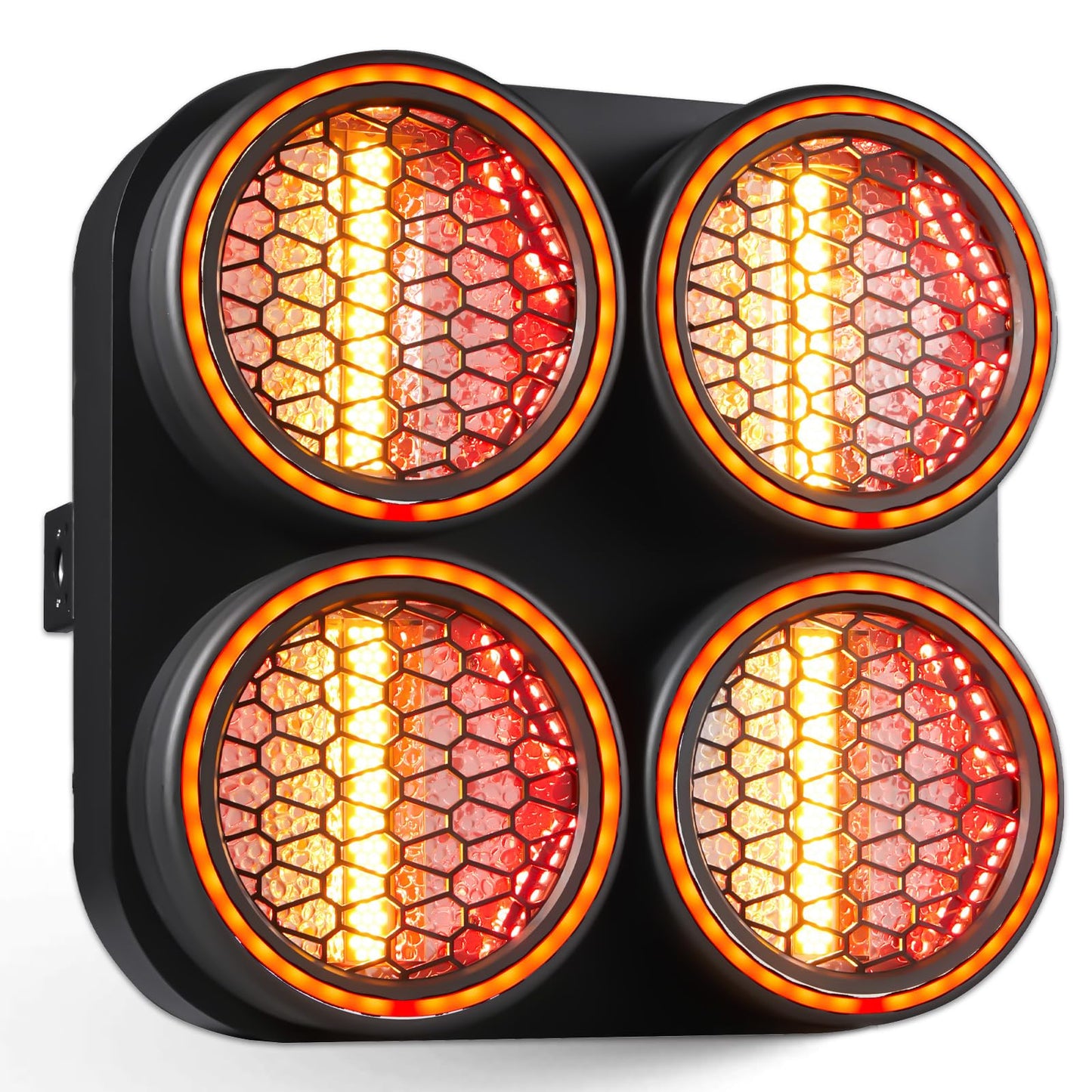 XFALIGHTS COB Stage Lights, RGBWA LED Blinder Spotlight, Par Can Stage Light Retro Matrix Light with Golden Halo Effect, DMX512 Sound-Active Uplighing for Party DJ Party Club Wedding Events