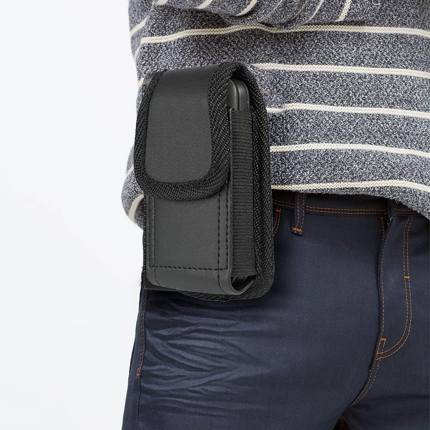 Ranyi MP3 B27 A02XT A19 G3 G1 M4S MP3 Player Holster Case, Elastic Vegan Leather Wallet Holster with Belt Loop Clip