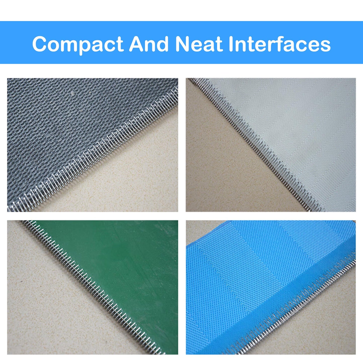 KONLEYA U2 Conveyor Belt Splicer 12'' Industrial Belt Fasteners 316 Steel Buckle Belt Lacing Pins for Conveyor Belt 300mm 12PCS