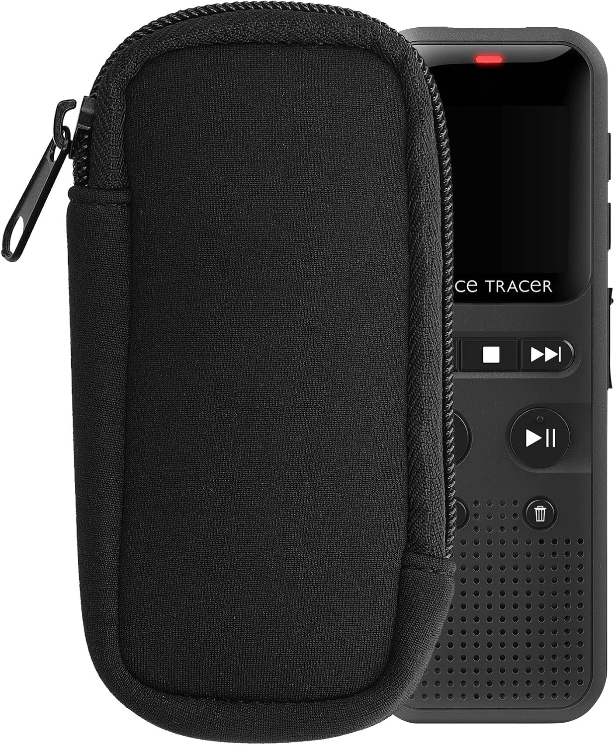 kwmobile 4.5 1.8 inches (11.5 4.5 cm) Neoprene Voice Recorder Case Compatible with Universal Voice Recorder - Inside