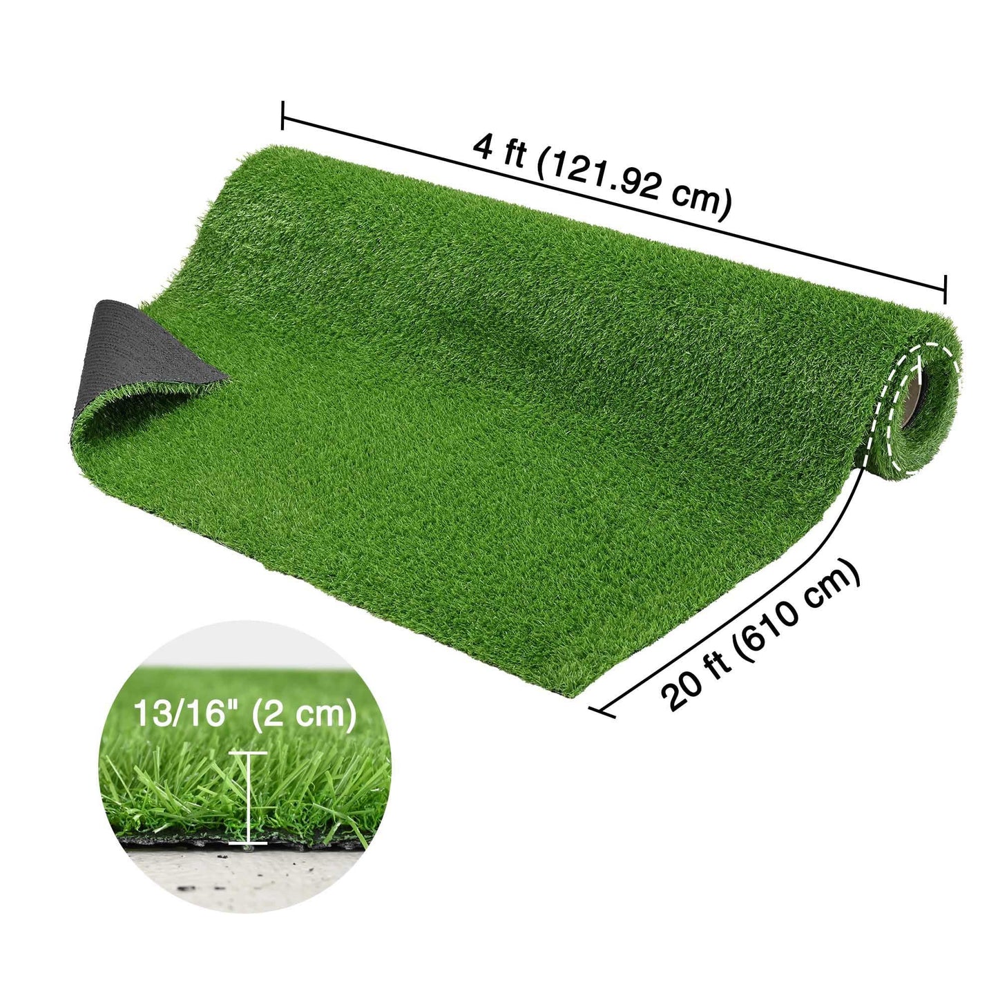 Yescom 4x20FT Gym Turf Artificial Grass Rug Exercise Mat for Sled Track Flooring