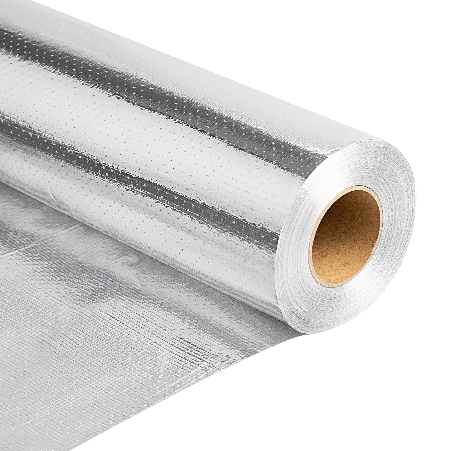 ZXQDRE Radiant Barrier Insulation Roll 1000 Sq Ft, Double Reflective Perforated Attic Foil for Heat Shield & Energy Savings, Heavy Duty Foil Insulation Thermal Barrier, Easy DIY Installation