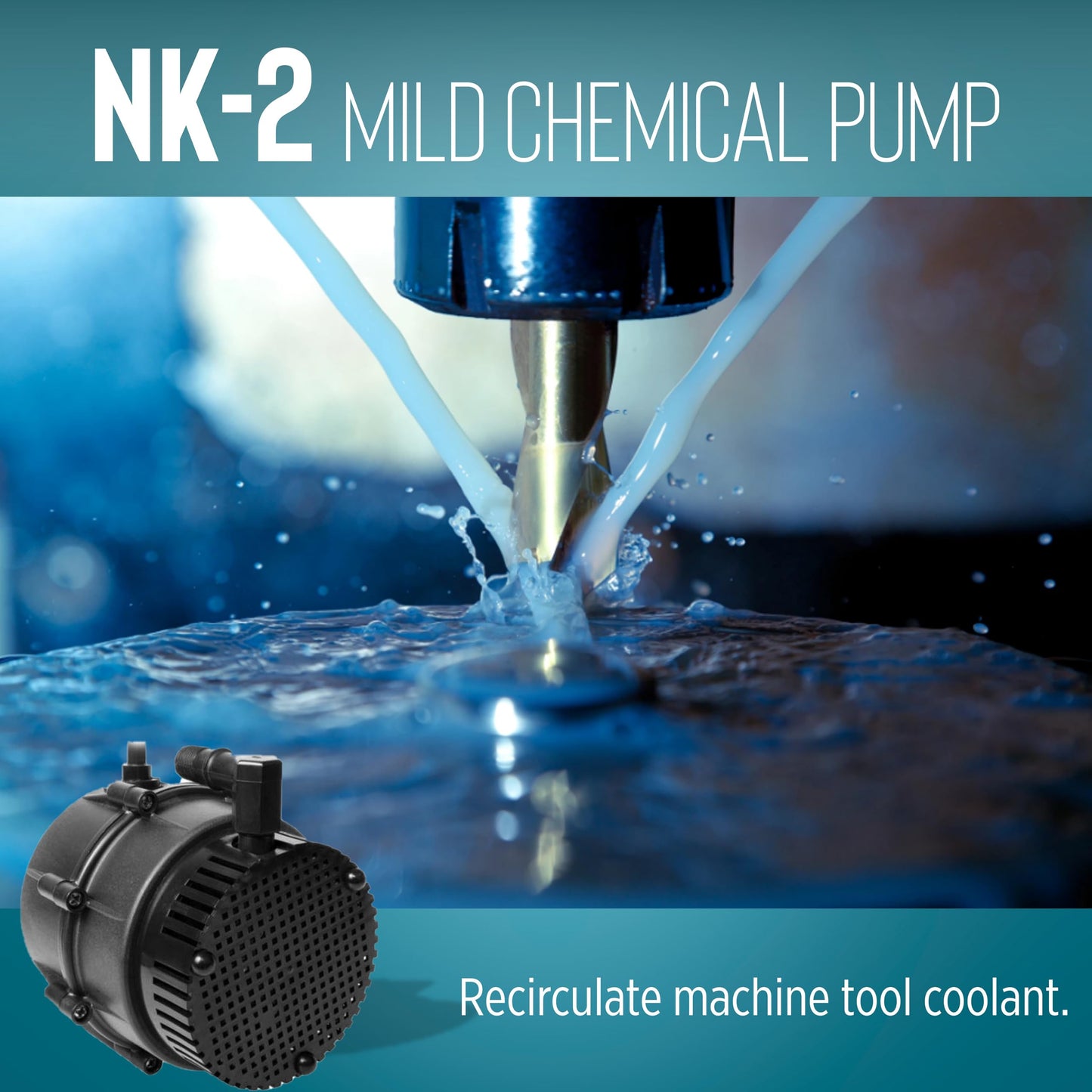 Little Giant NK-2 "NO-KORODE" Series, 115 Volt, 1/40 HP, 325 GPH Mild Acid, Alkalis and Hard Water Manual Submersible Pump with 18-Ft. Cord, Black, 527176