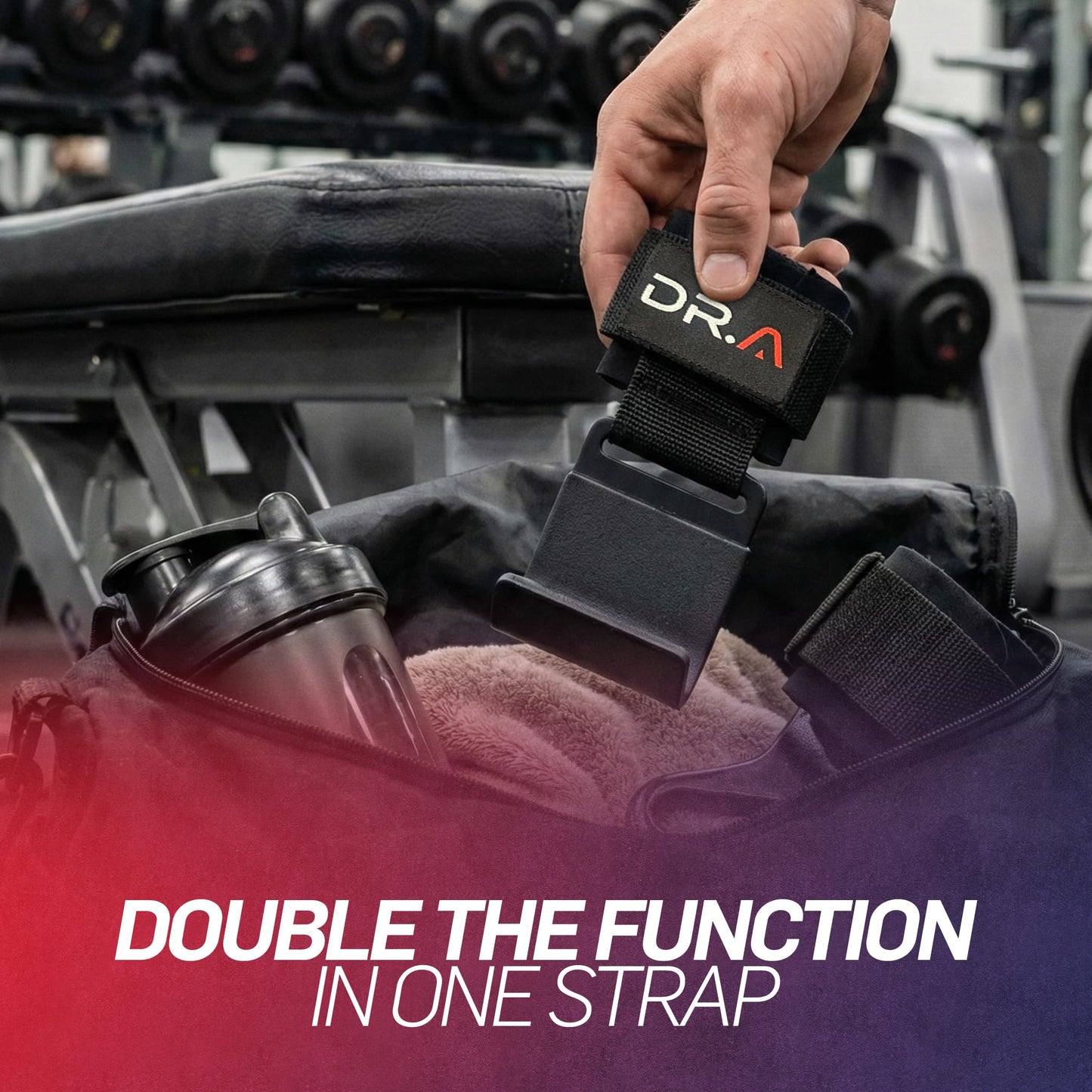 Doctor Developed 3-in-1 Lifting Straps, Hooks & Wrist Wraps - Switch Between Modes in Seconds - Heavy Duty Grips for Deadlifts, Pull-Ups, Shrugs, Rows, Bench Press & Squats (Pair, Black)