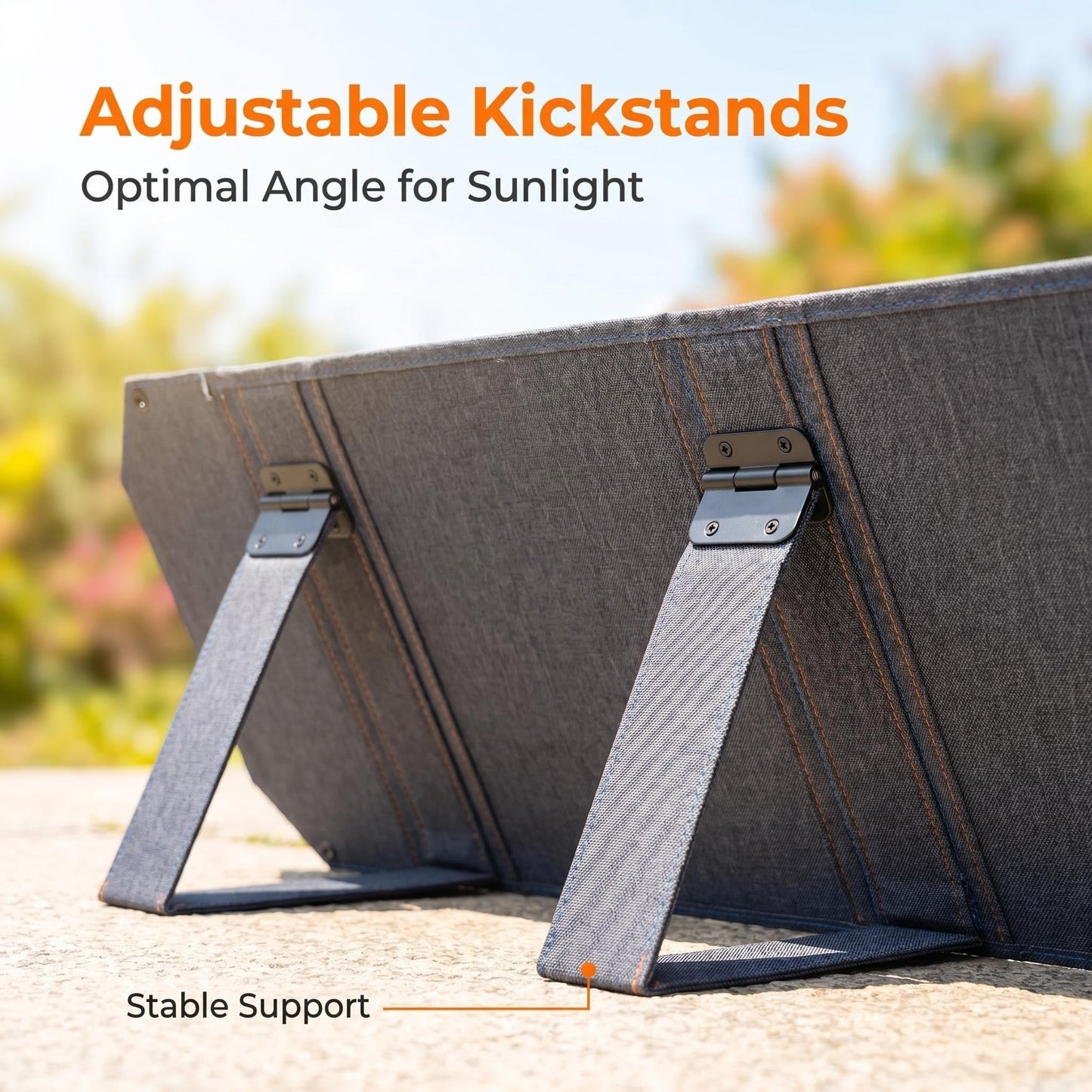 400W Portable Foldable Solar Panel, 23% High Efficiency, PD45W USB-C QC3.0 USB-A XT60 DC Port, Solar Charger with Dual Kickstands for Camping RV Off-Grid 12V Battery (400W 39 × 74 in)