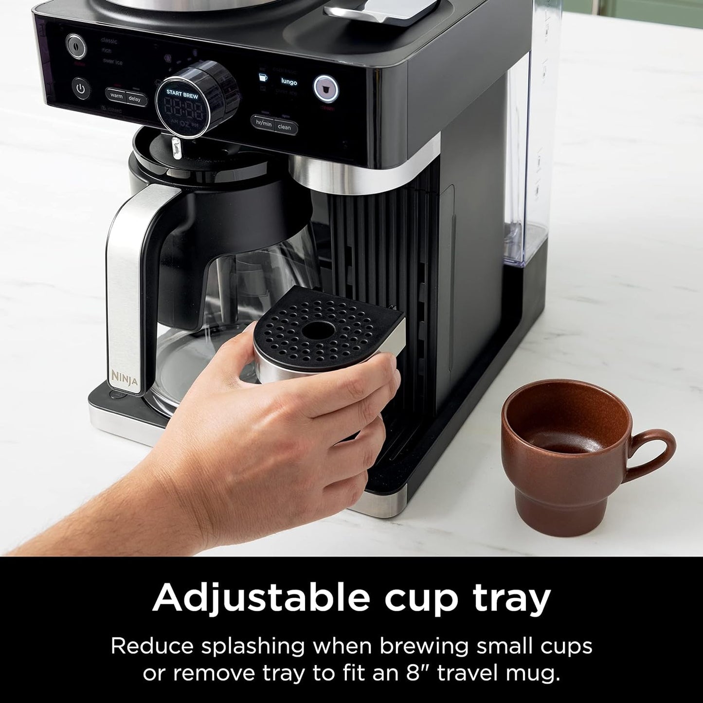 Ninja Espresso Maker - 3 Brew Styles, Single-Serve & Nespresso Compatible - Built-In Frother, Black