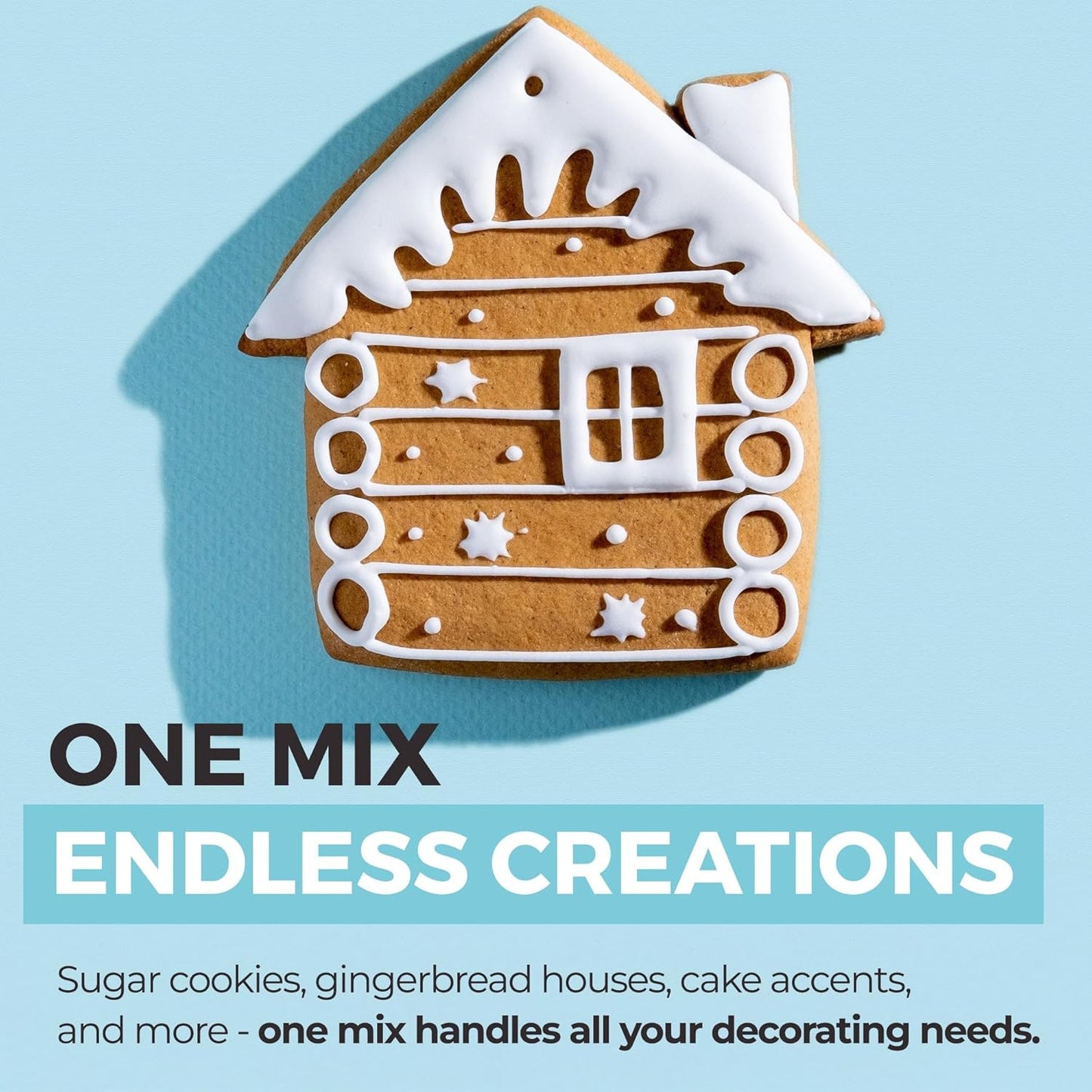Royal Icing Mix - Premium 12oz Icing for Sugar Cookies | Easy to Use, Naturally Flavored, Gluten-Free
