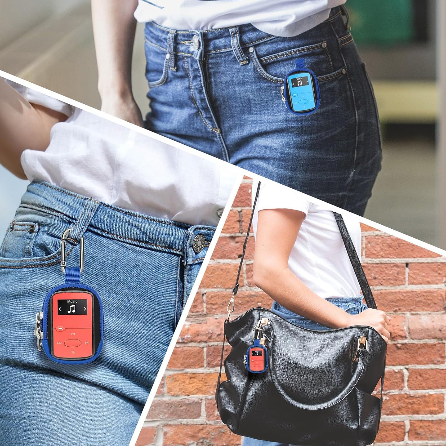 TXEsign MP3 MP3 MP3 Player Case Carry Bag Compatible with SanDisk Clip Jam/Clip Sport Plus/Clip Sport Go/Clip Sport